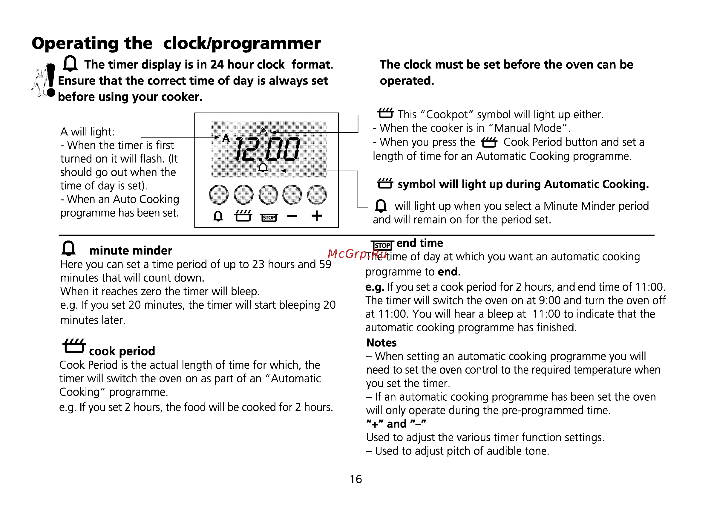 Beko CE 56100 [50/72] Operating the dock programmer