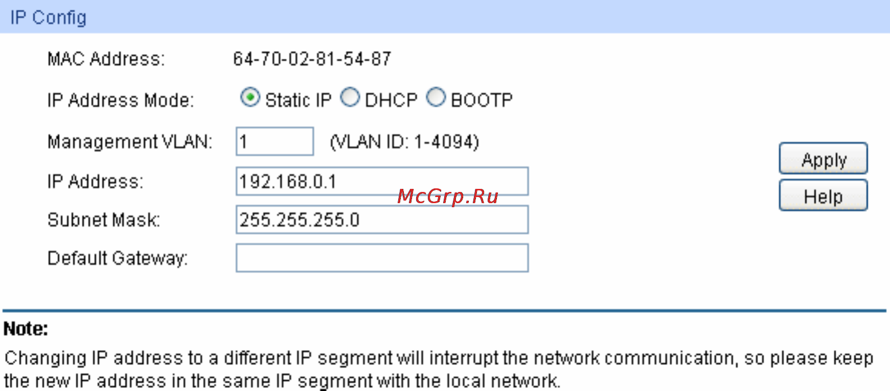 Tp-Link TL-SL2428 [22/140] System ip