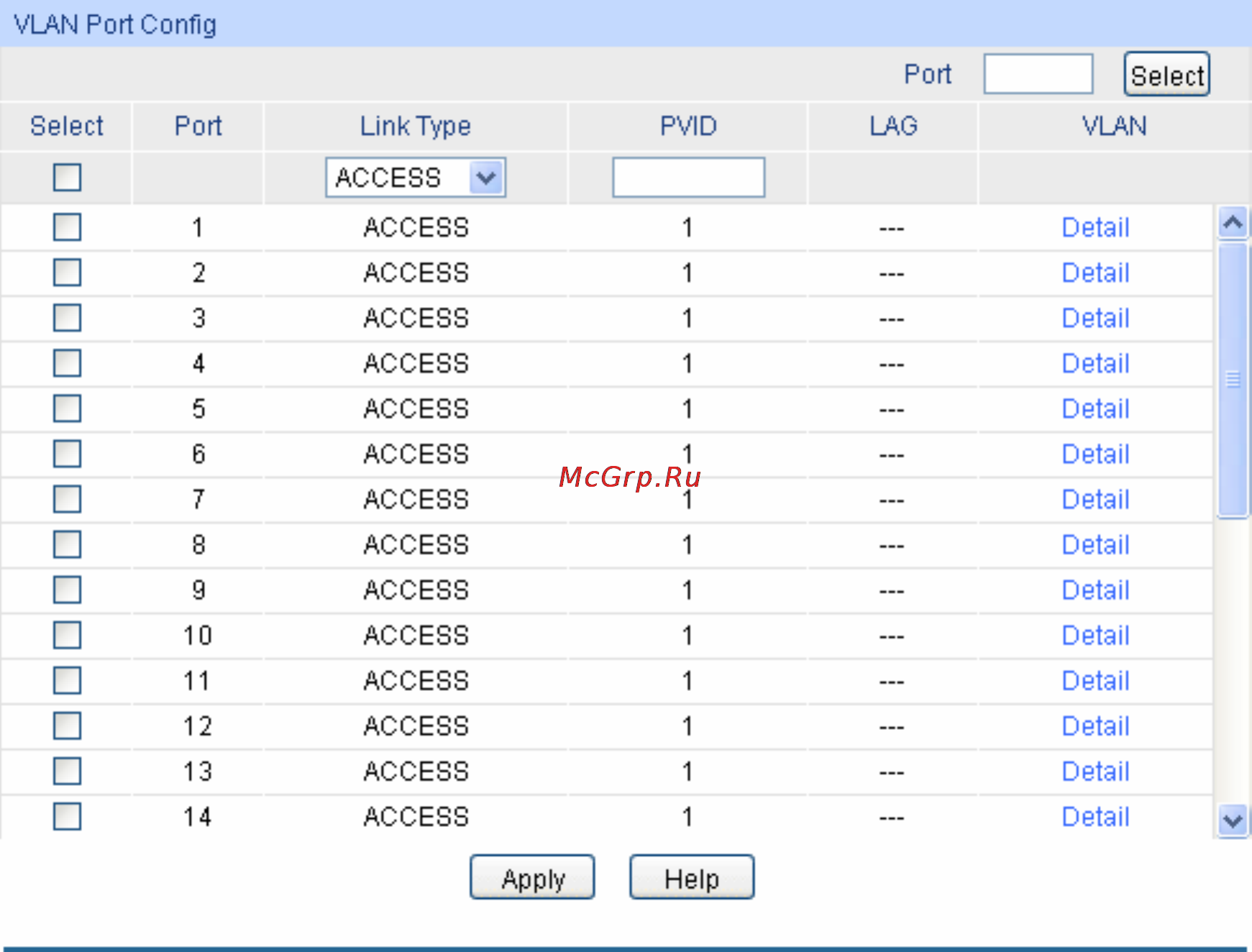Tp-Link TL-SL2428 [55/140] Port config
