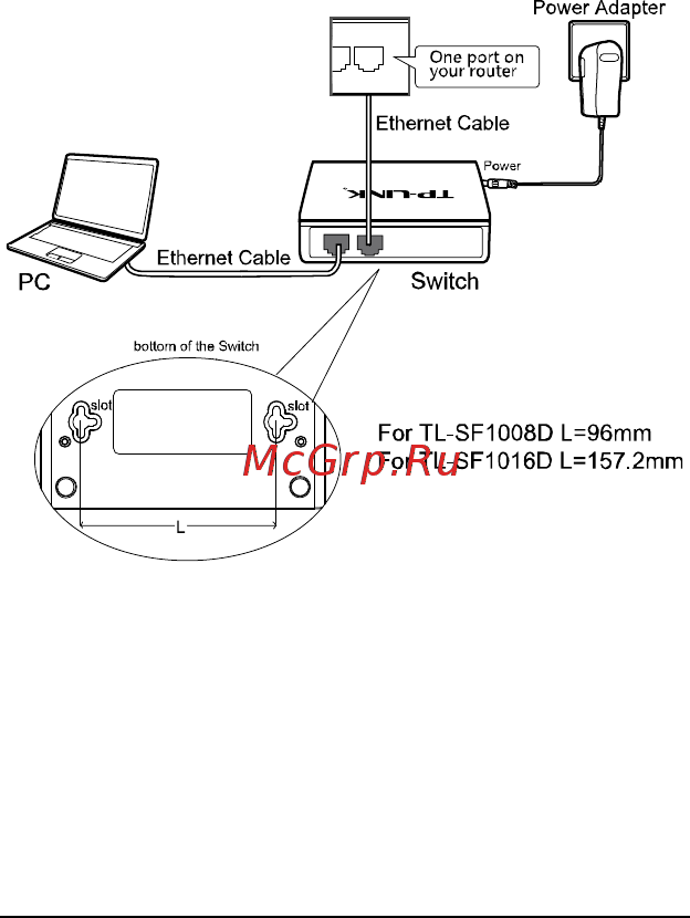Tp-Link TL-SF1008D Инструкция по эксплуатации онлайн [3/4] 38962