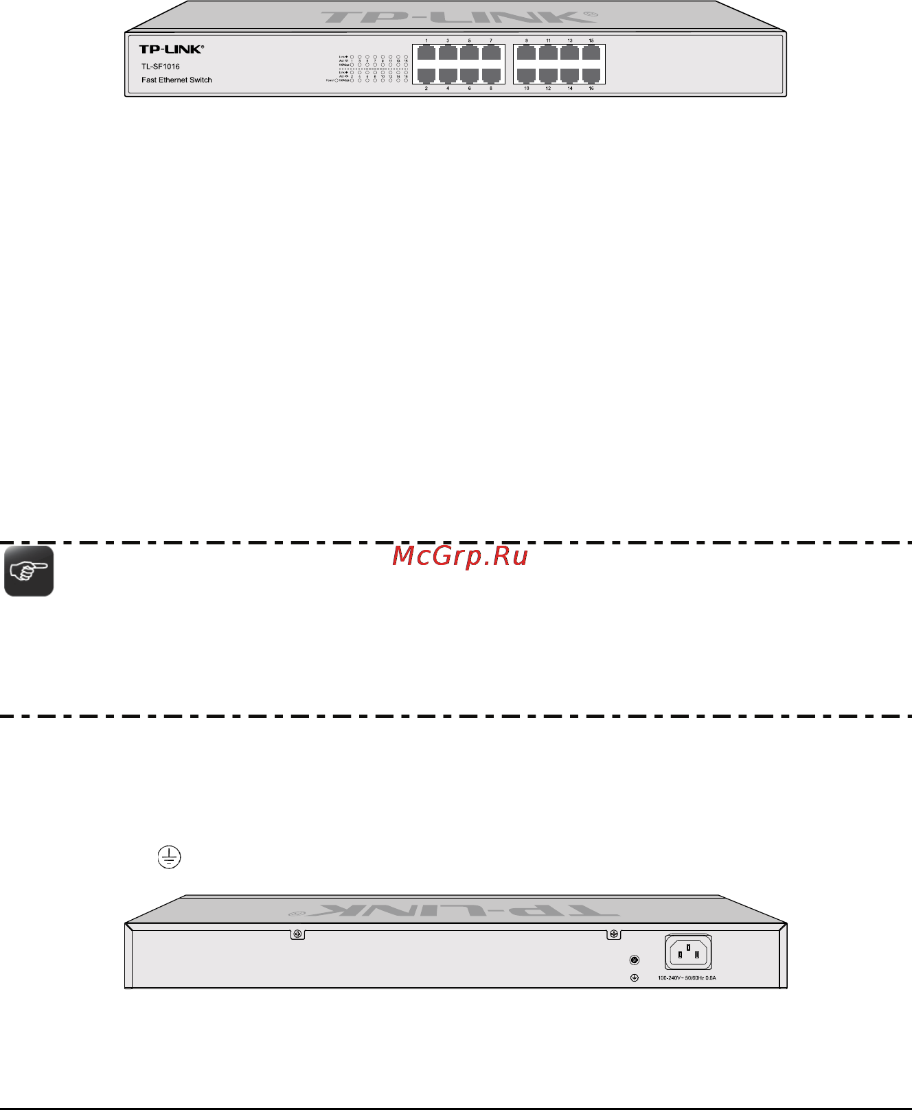 Tp-Link TL-SF1048 [7/16] Front panel