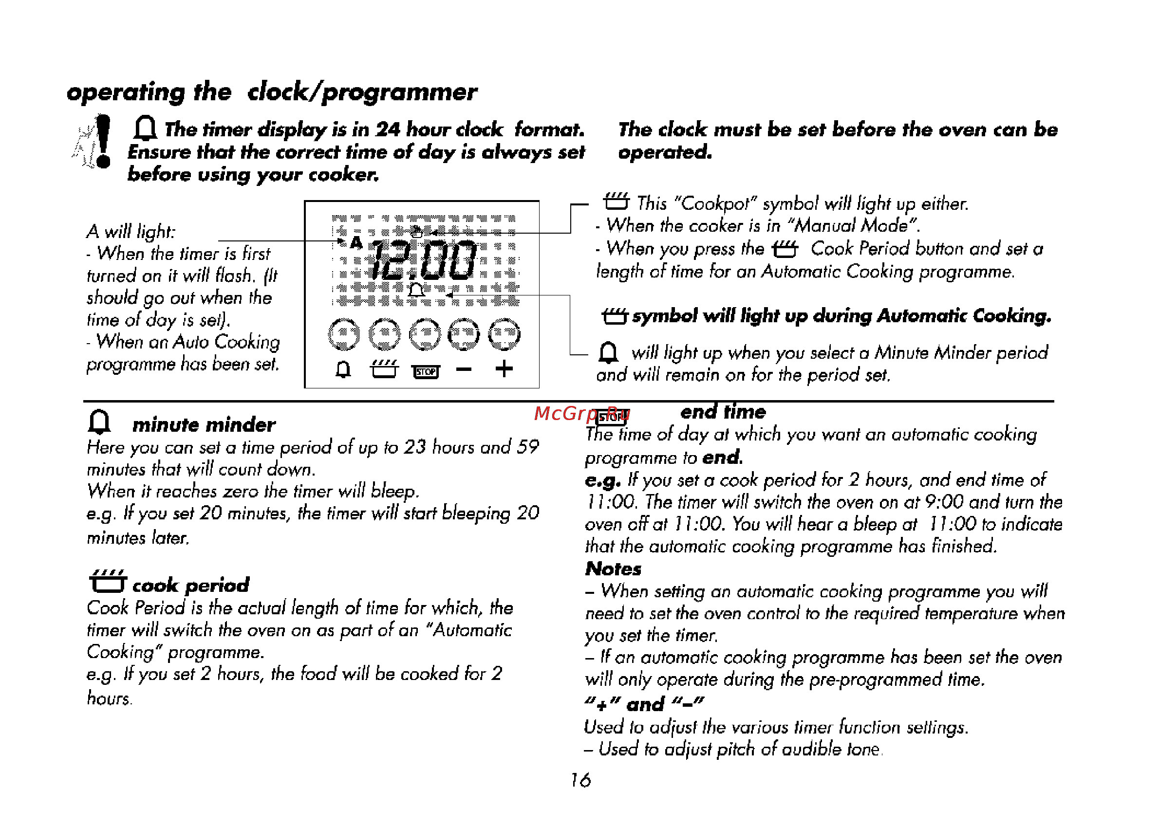 Beko CE 51110 [50/72] Operating the dock programmer