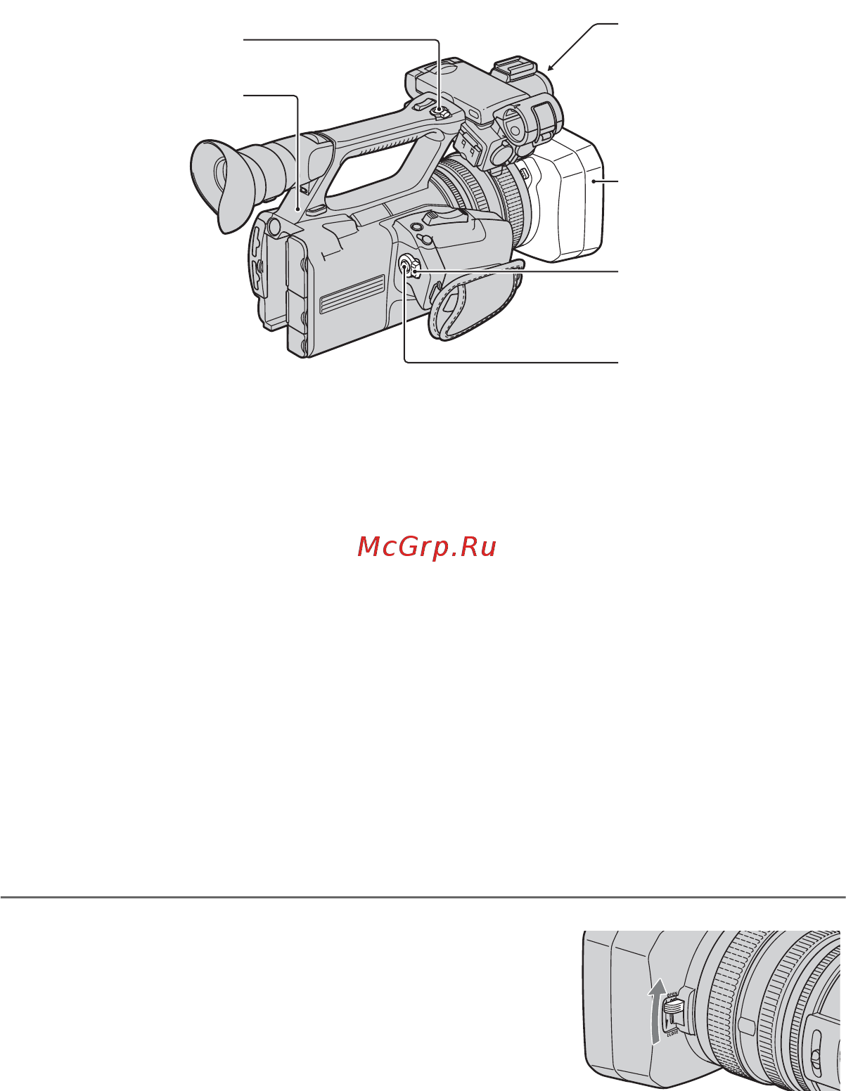 Sony HDR-AX2000E [24/131] Откройте шторку бленды объектива