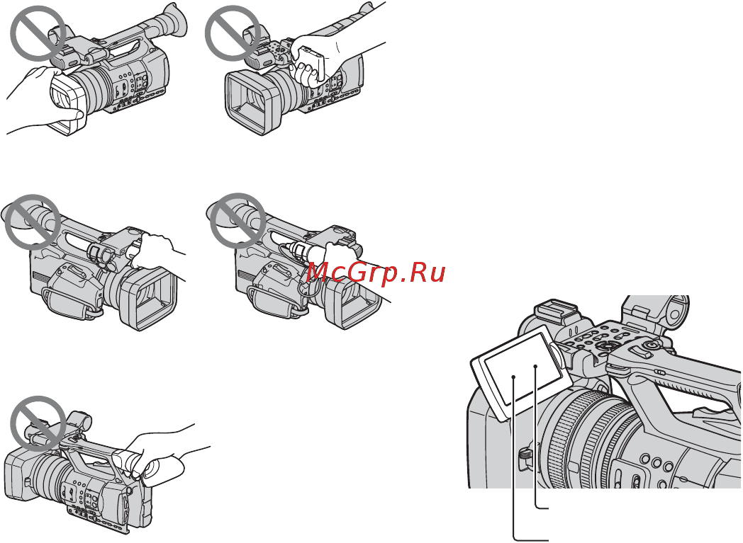 Sony HDR-AX2000E [6/131] Использование видеокамеры