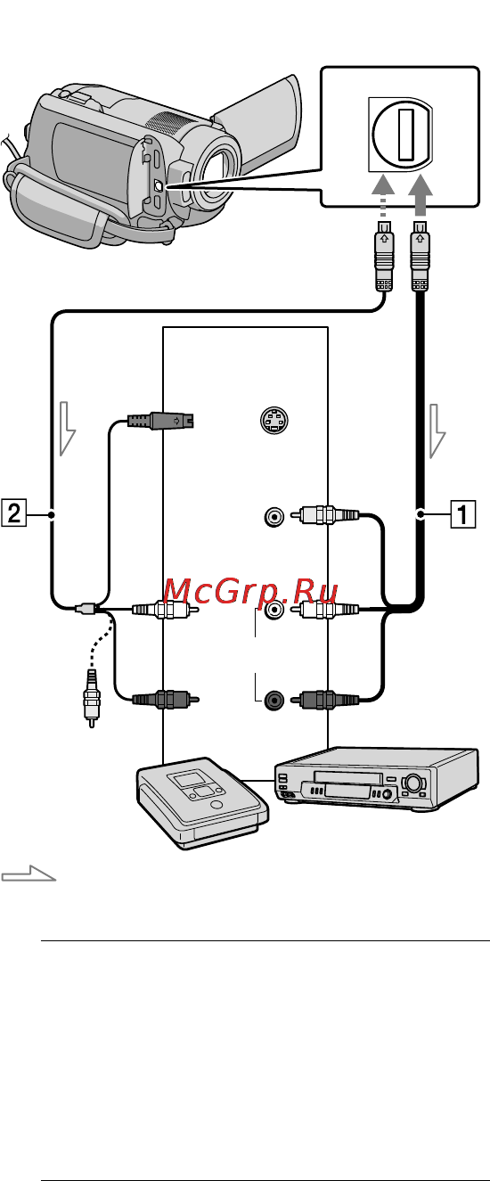Sony HDR-XR200VE [104/131] Створення диску зі стандартною роздільною якістю зображеннязміст кабельне з єднання a v
