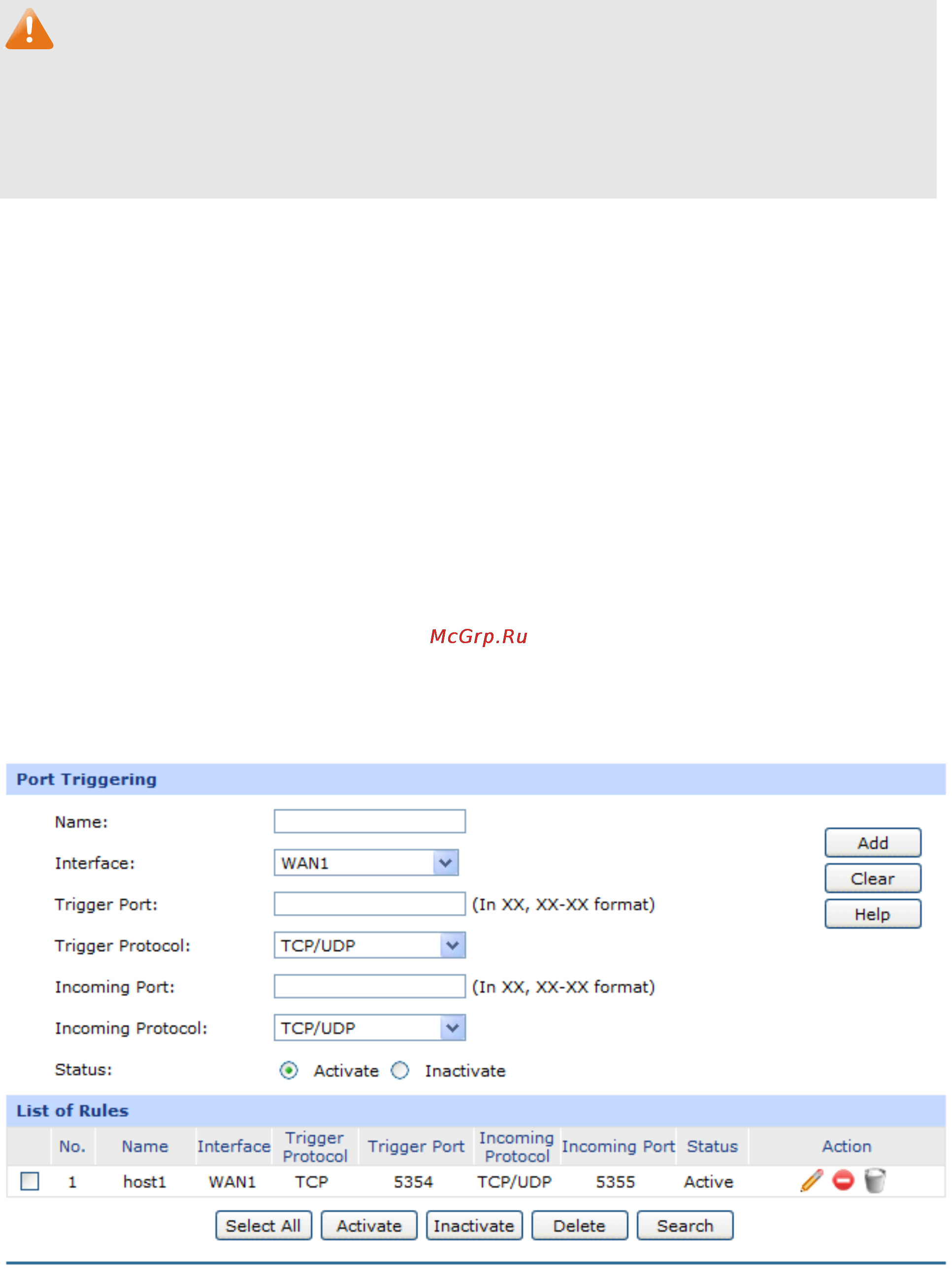 Tp-Link TL-ER6020 [57/168] Port triggering