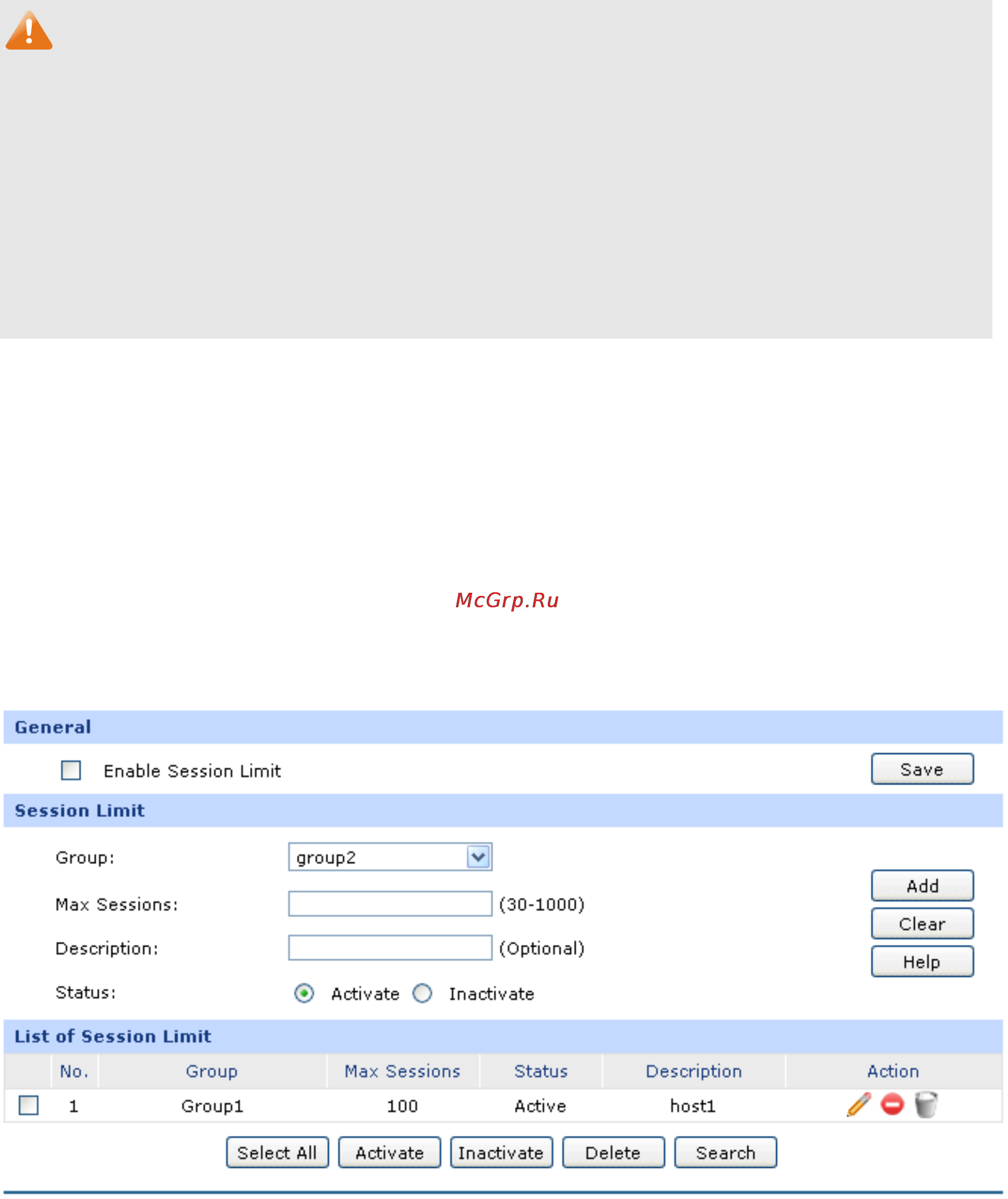 Tp-Link TL-ER6020 [63/168] Session limit