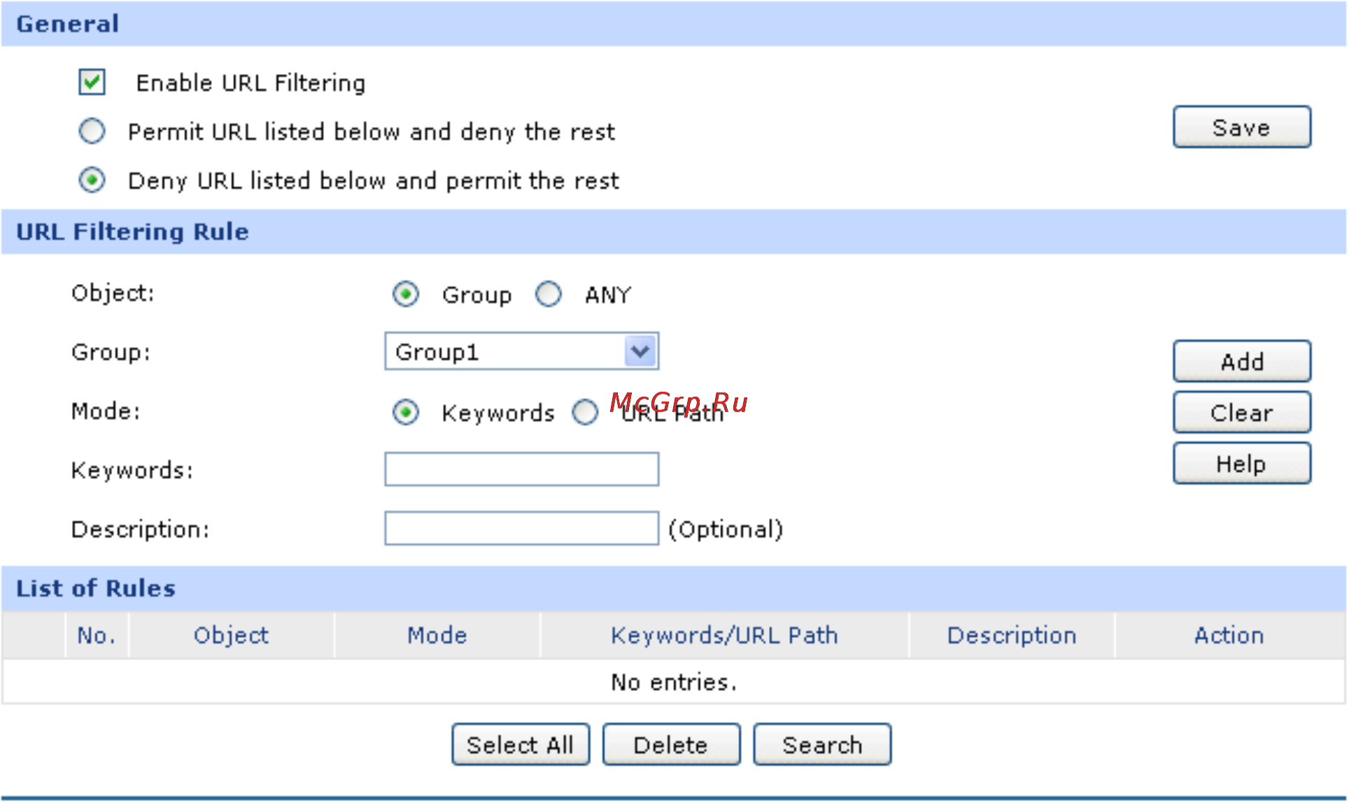 Tp-Link TL-ER6020 [80/168] Url filtering