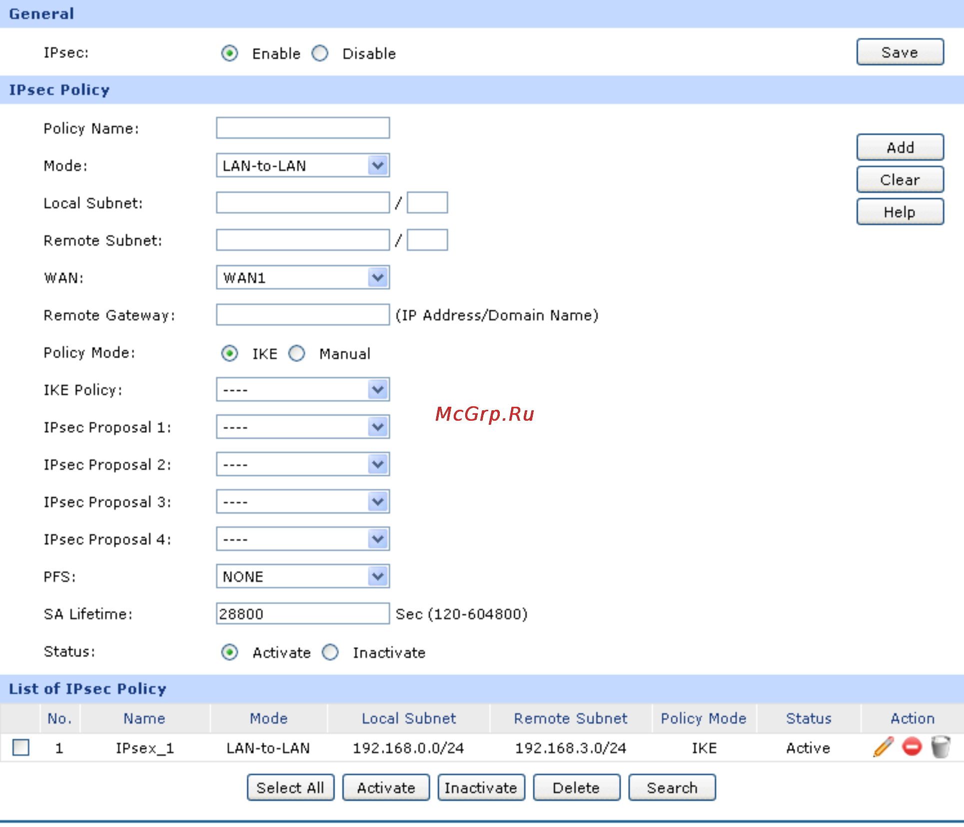Tp-Link TL-ER6020 [93/168] Ipsec policy