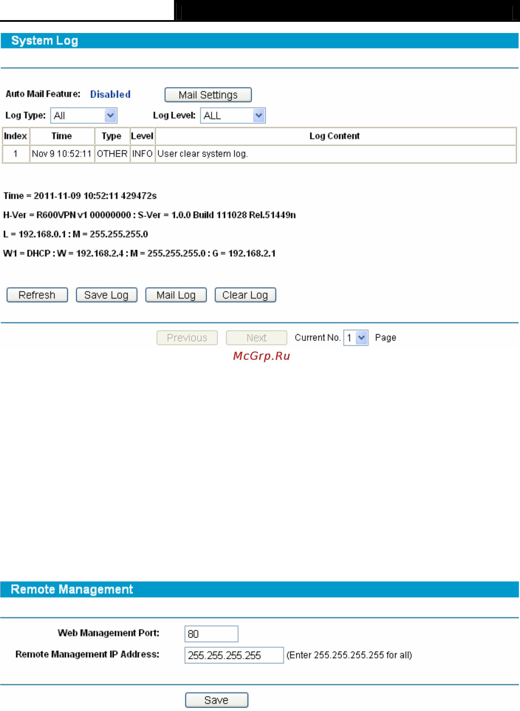 Tp-Link TL-R600VPN [73/82] Remote management