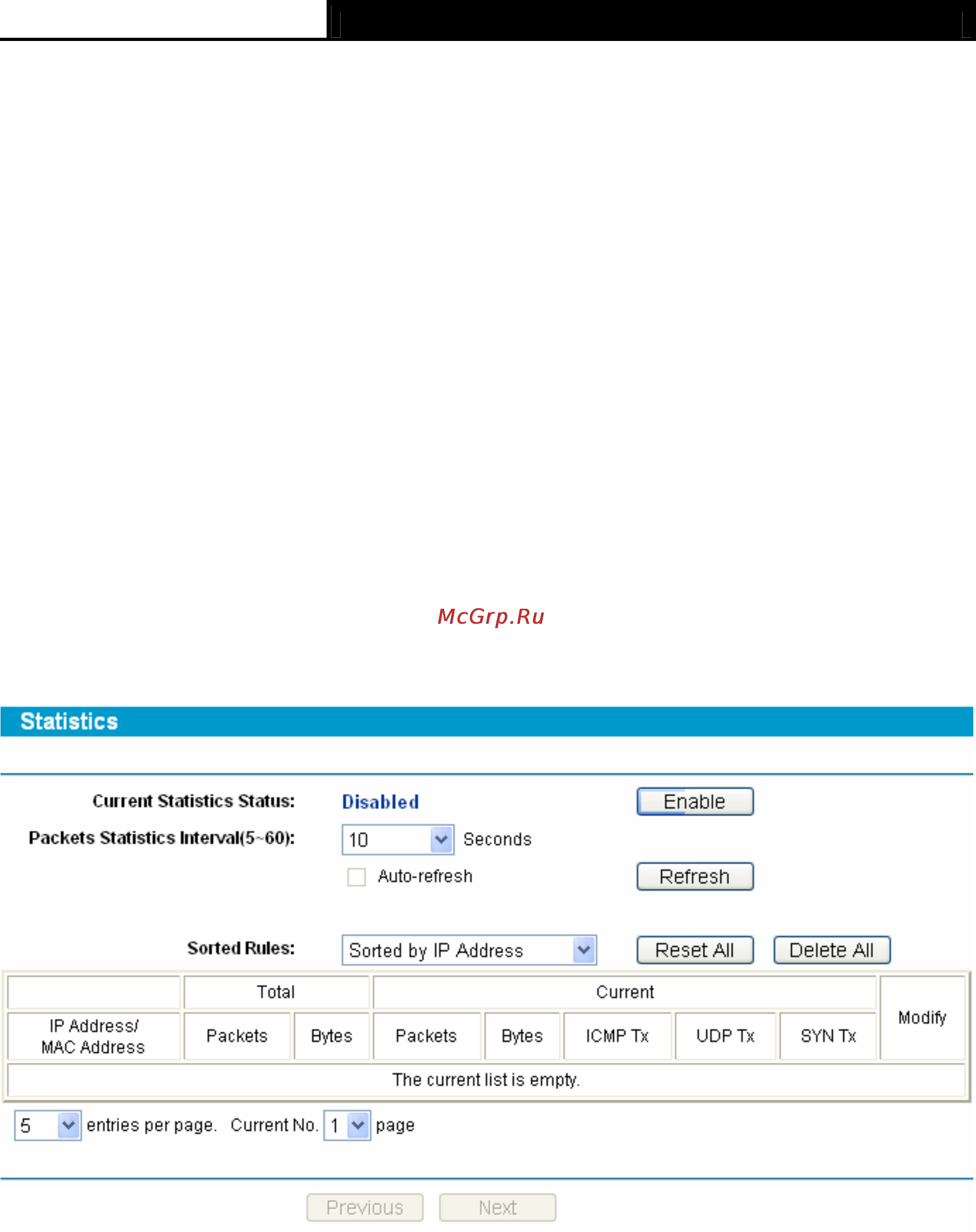 Tp-Link TL-R600VPN [74/82] Statistics