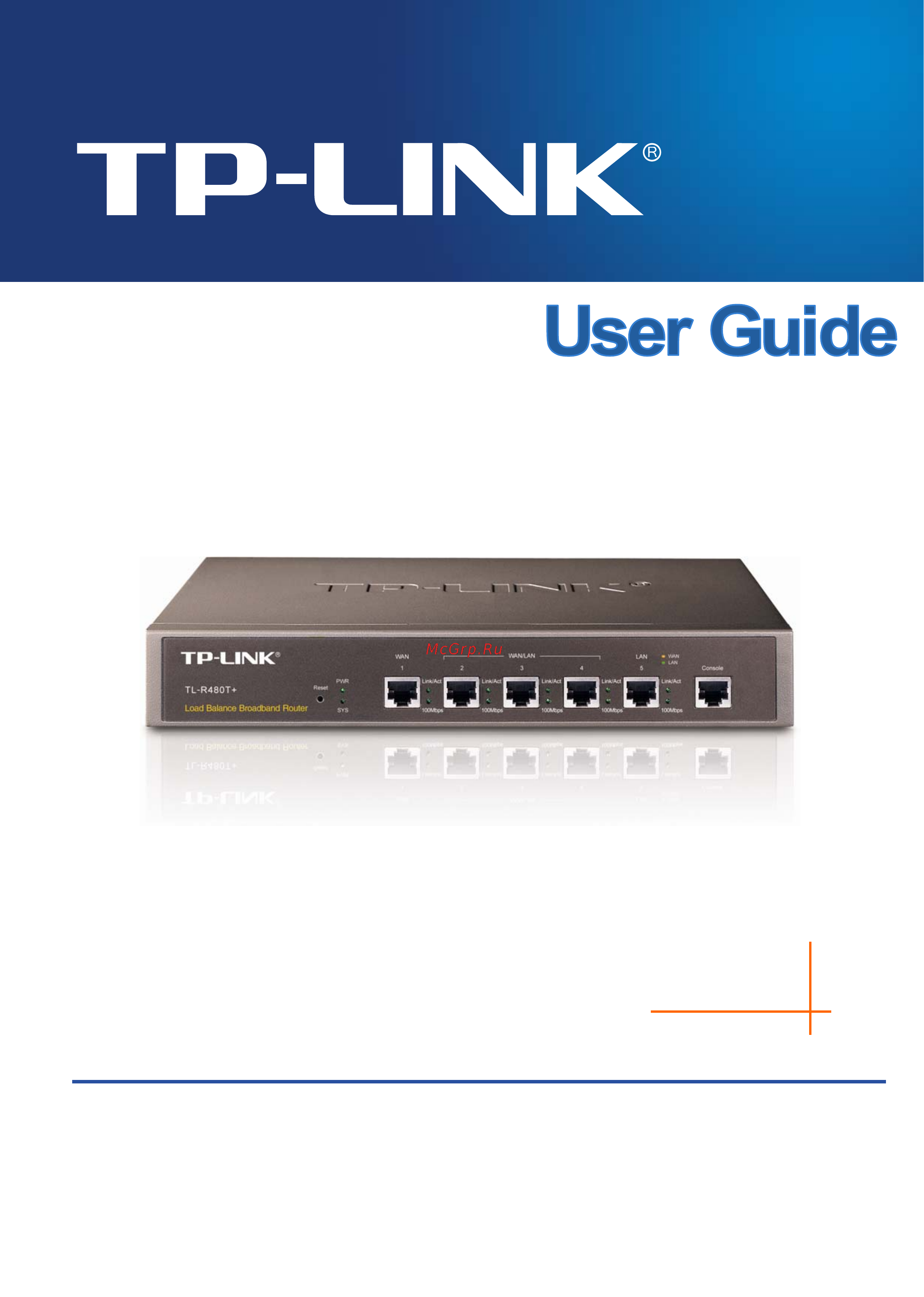 Tp-Link TL-R480T+ Инструкция по эксплуатации онлайн