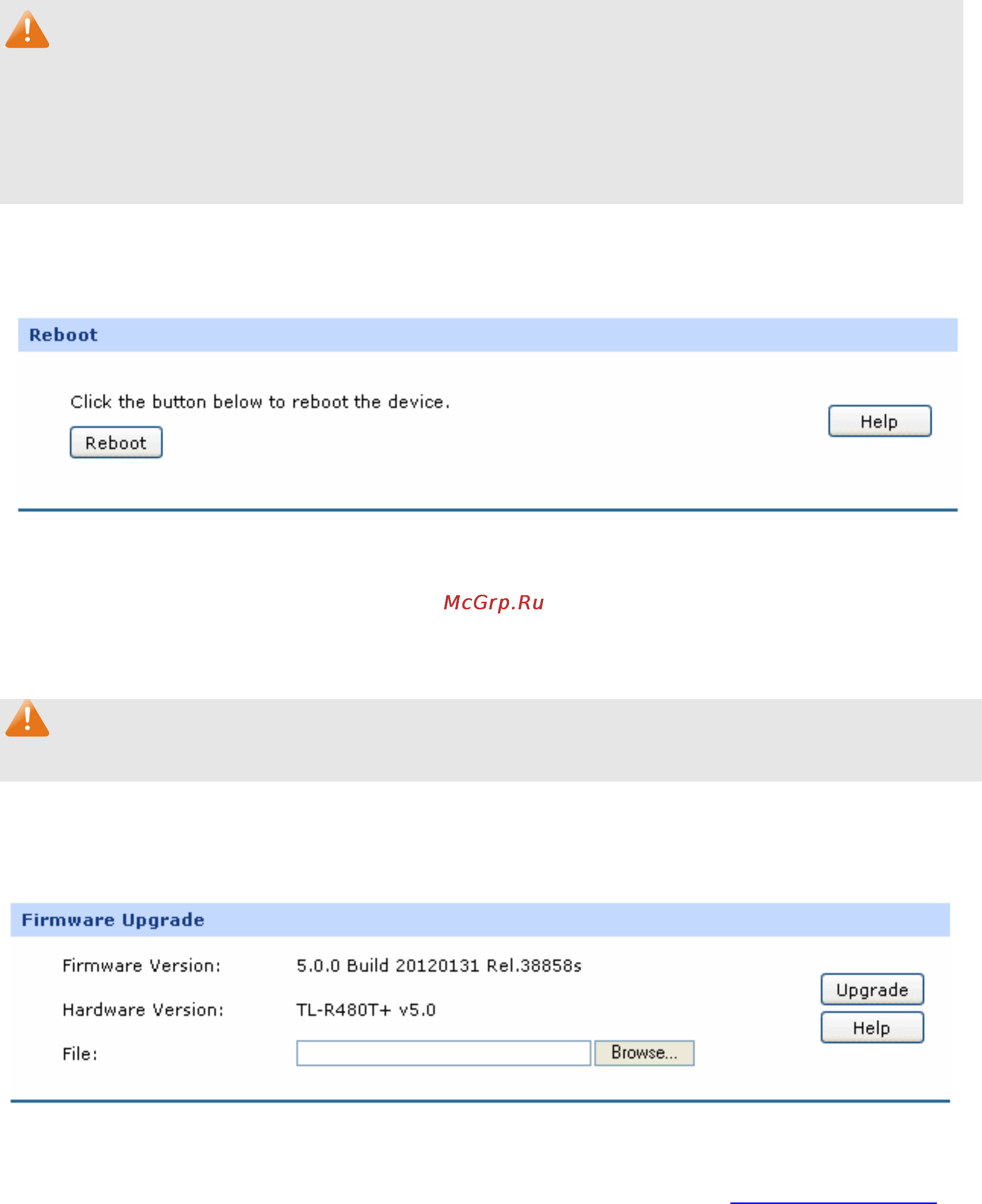 Tp-Link TL-R480T+ [110/124] Reboot