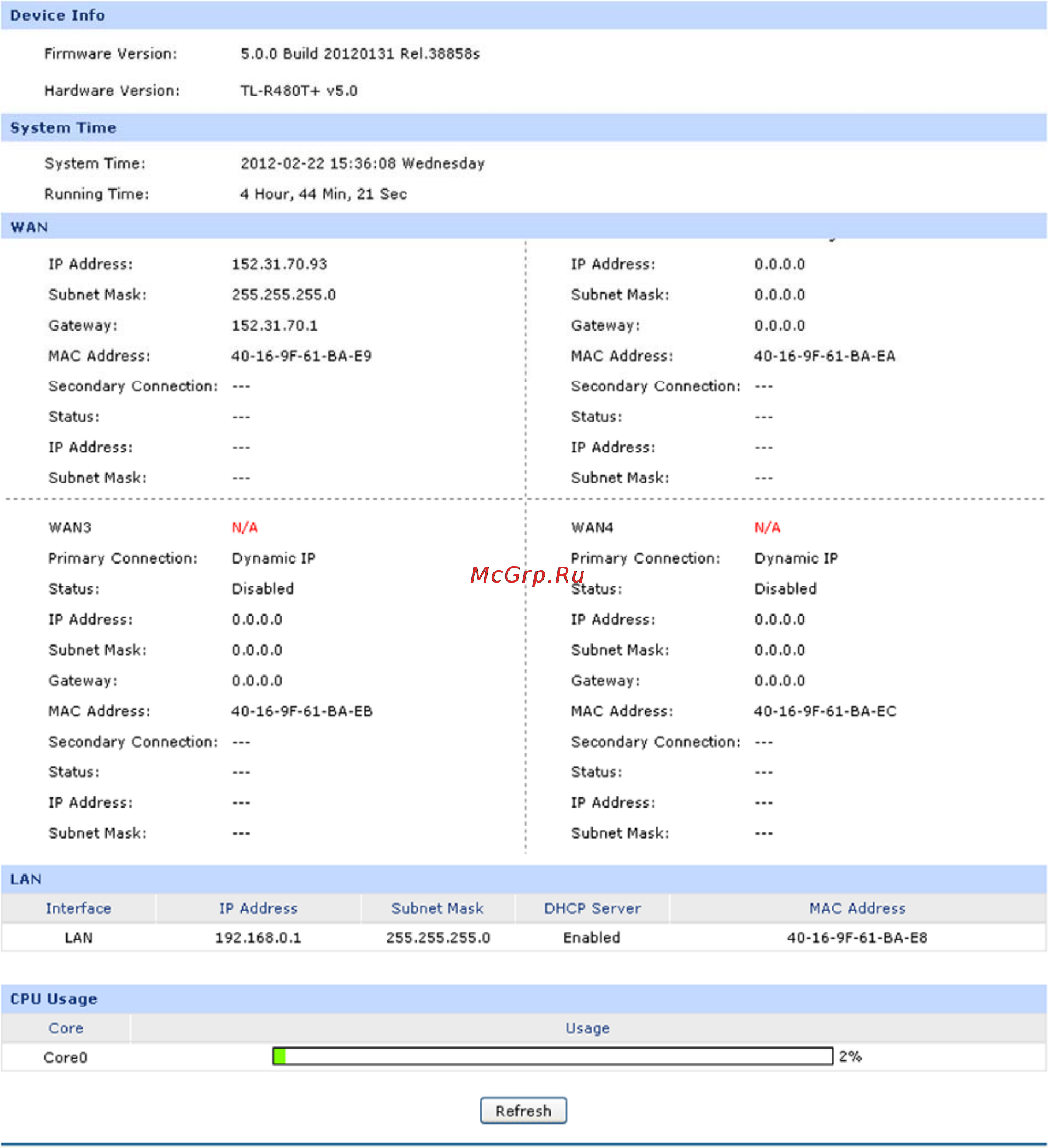 Tp-Link TL-R480T+ [22/124] Chapter 4 configuration