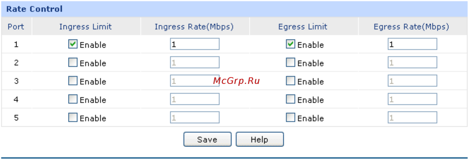 Tp-Link TL-R480T+ [50/124] Port config