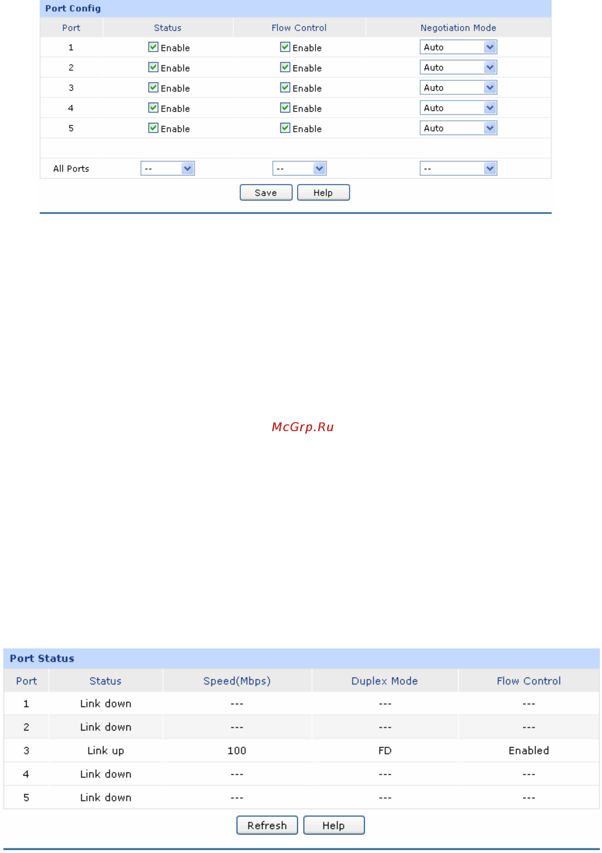 Tp-Link TL-ER5120 [48/146] Port status