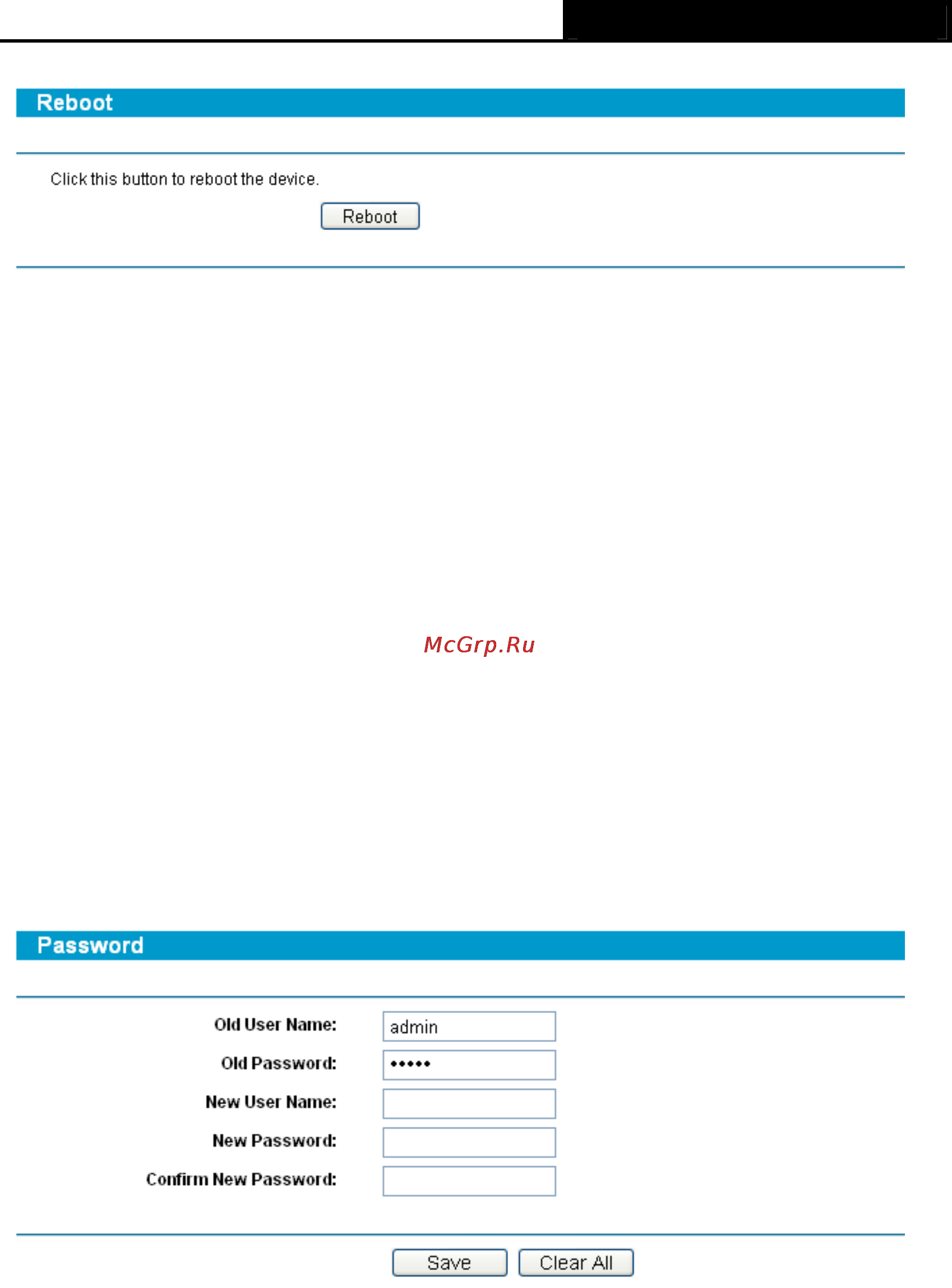 Tp-Link TL-R460 [67/75] Password