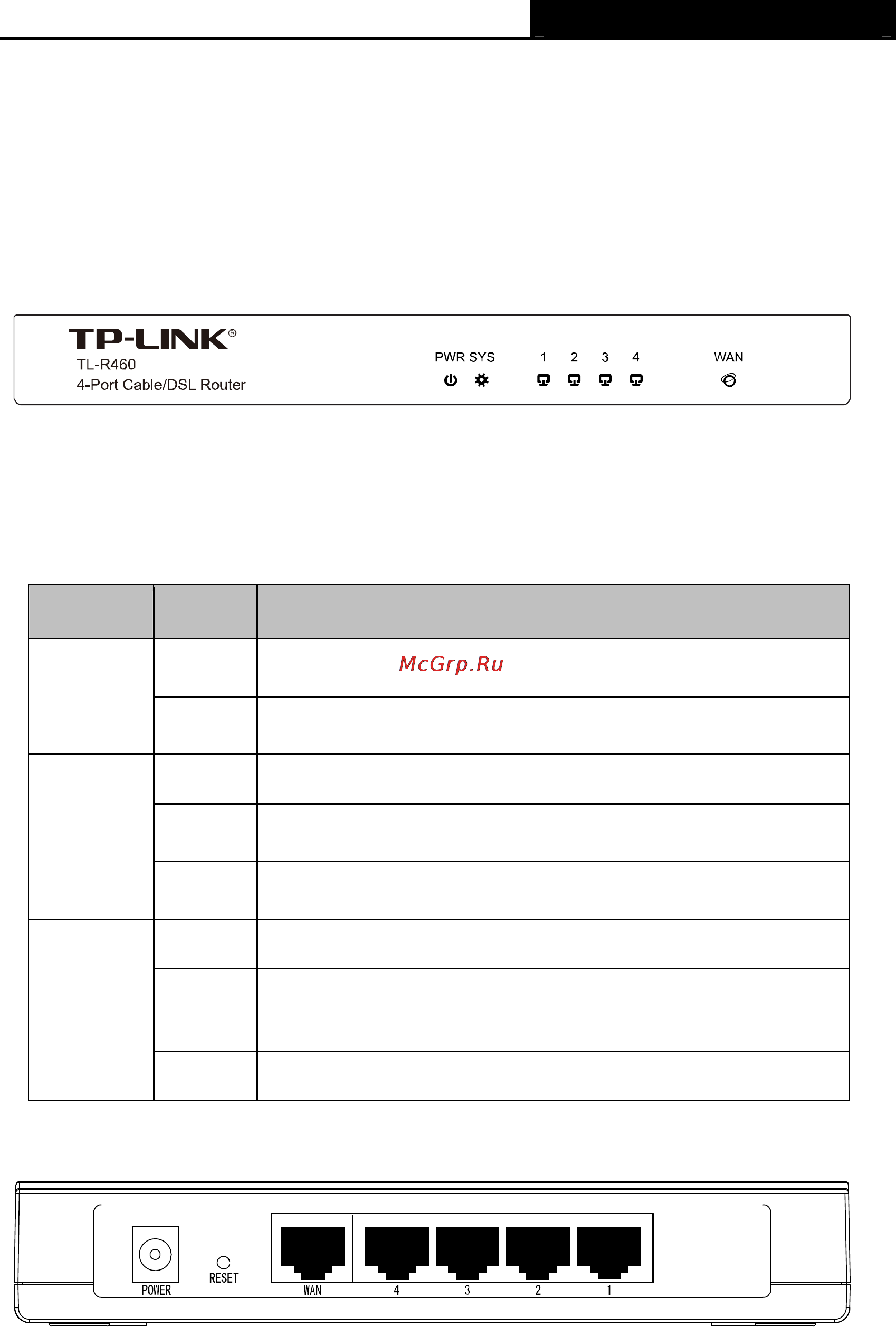 Tp-Link TL-R460 [9/75] Chapter 2 hardware installation