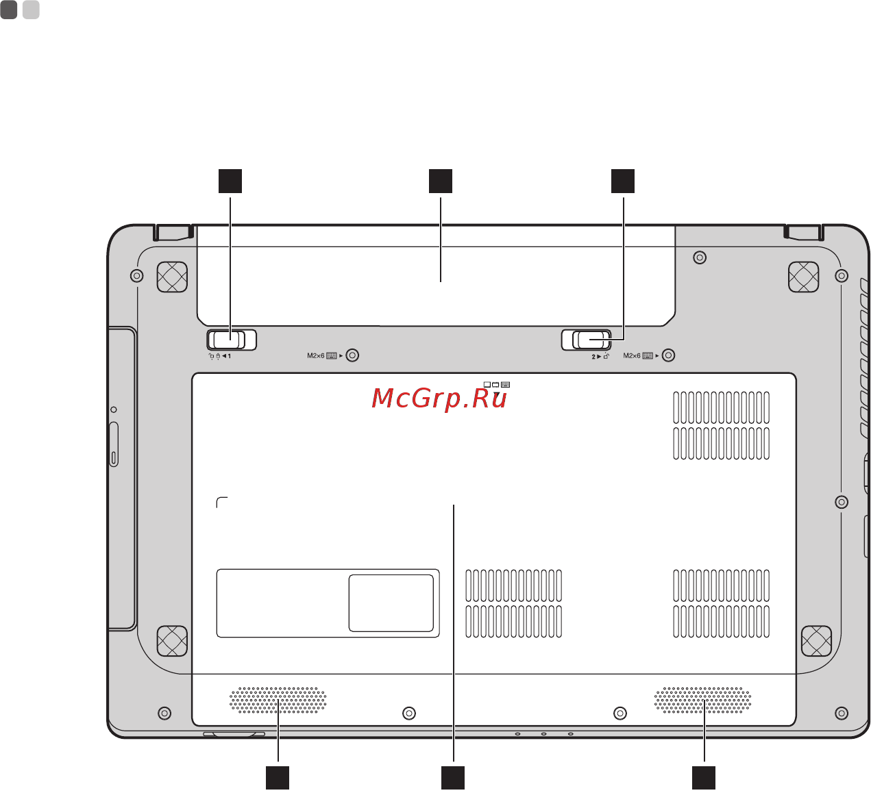 Lenovo G780 [14/65] Вид снизу