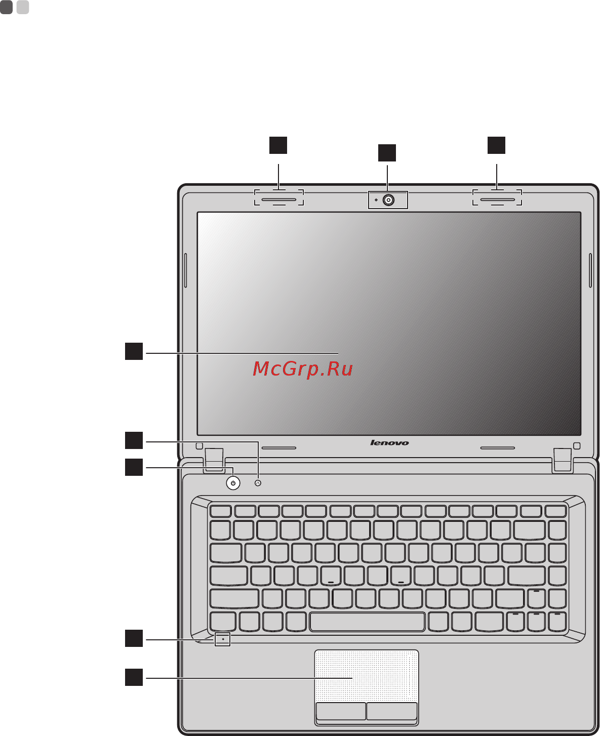 Lenovo g580, 59-401562 [5/65] Вид сверху