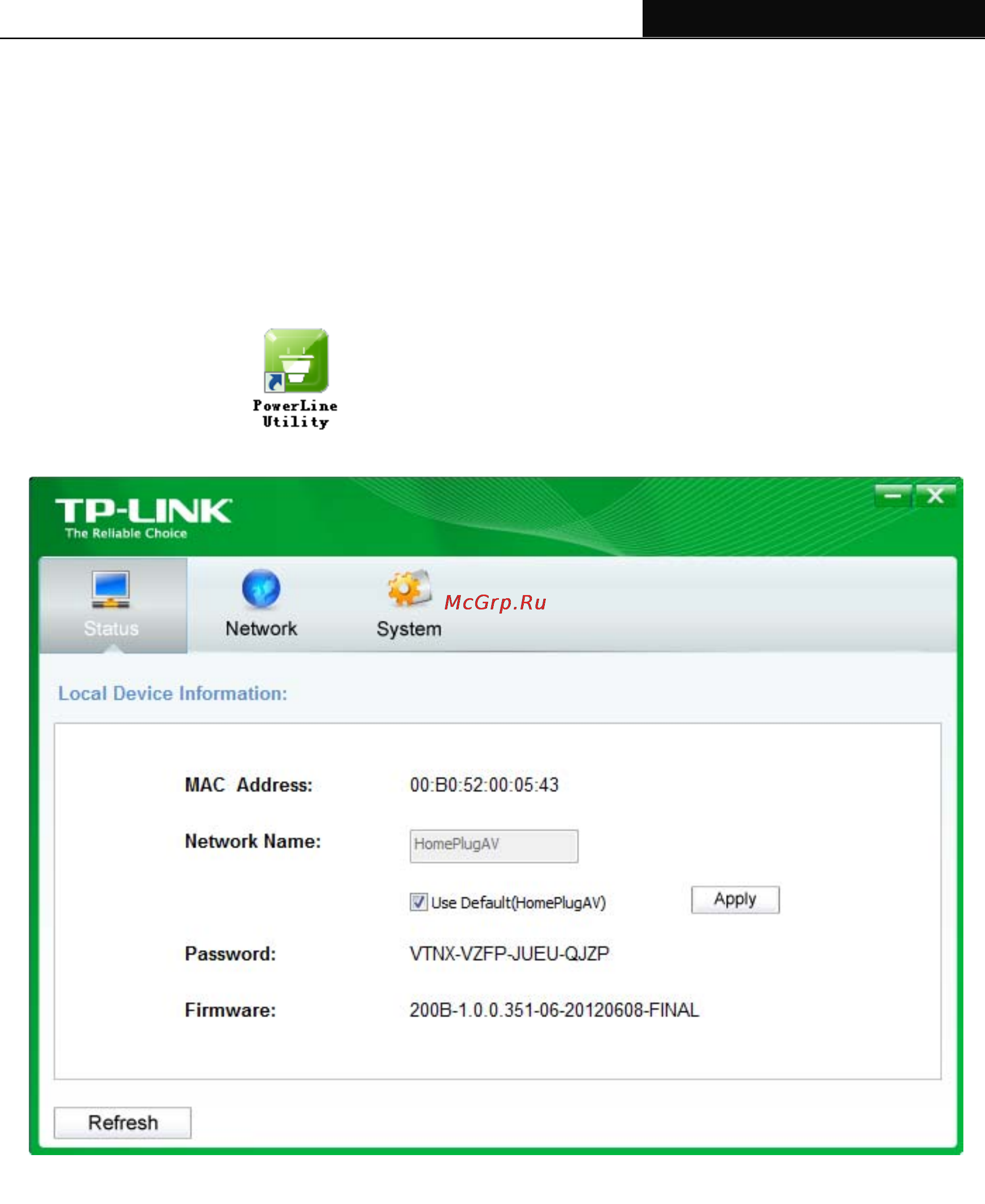 Tp-Link TL-PA2010KIT [19/28] Status