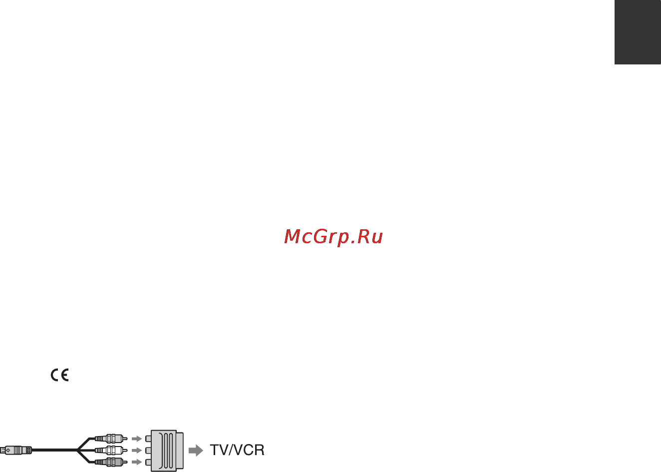 Sony HDR-SR10E [51/142] Если используется телевизор монофонического типа т е телевизор оборудованный только одним входным аудиогнездом