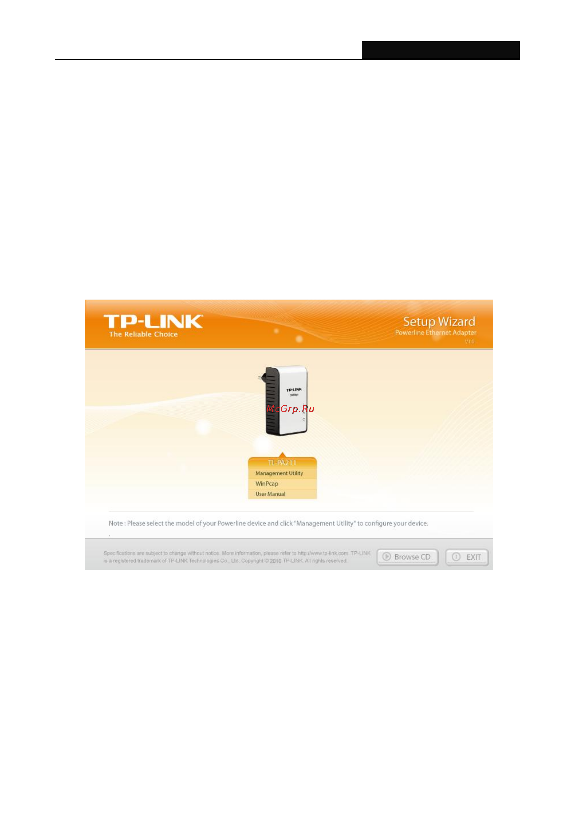 Tp-Link TL-PA211 [11/27] Chapter 3 installing management utility