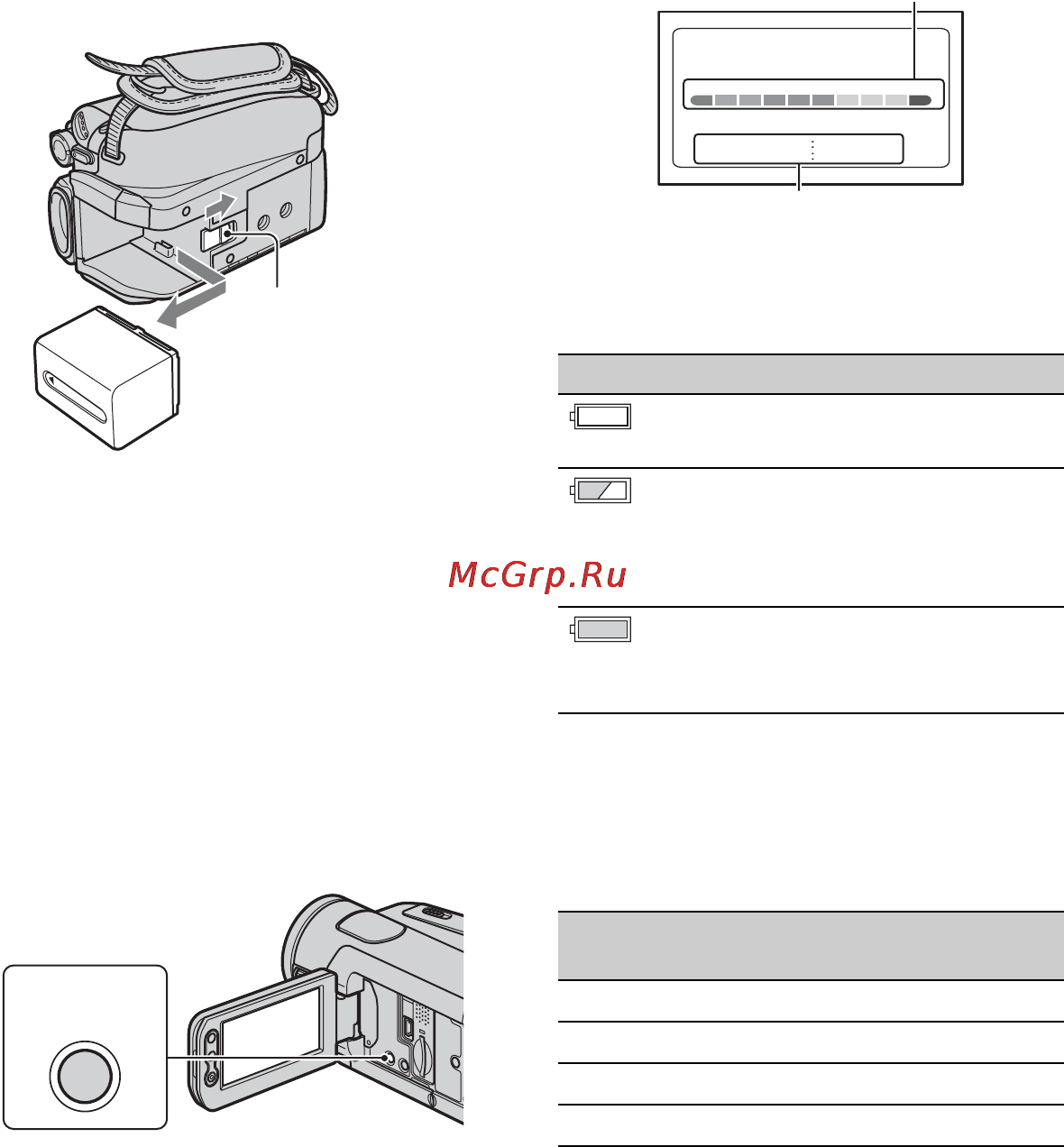 Sony HDR-HC5E [12/128] Шаг 2 зарядка батареи продолжение
