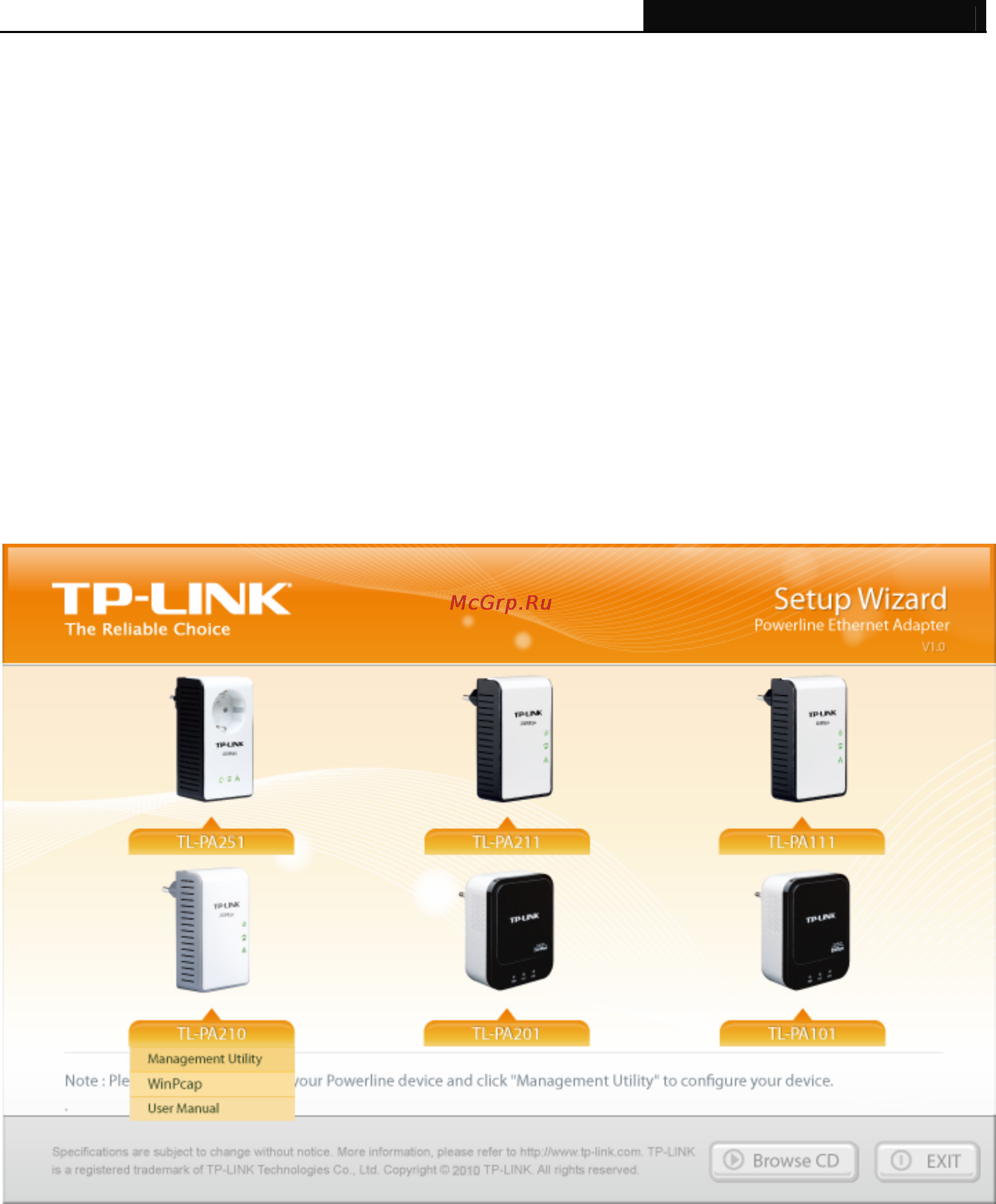 Tp-Link TL-PA210 [12/28] Chapter 3 installing management utility