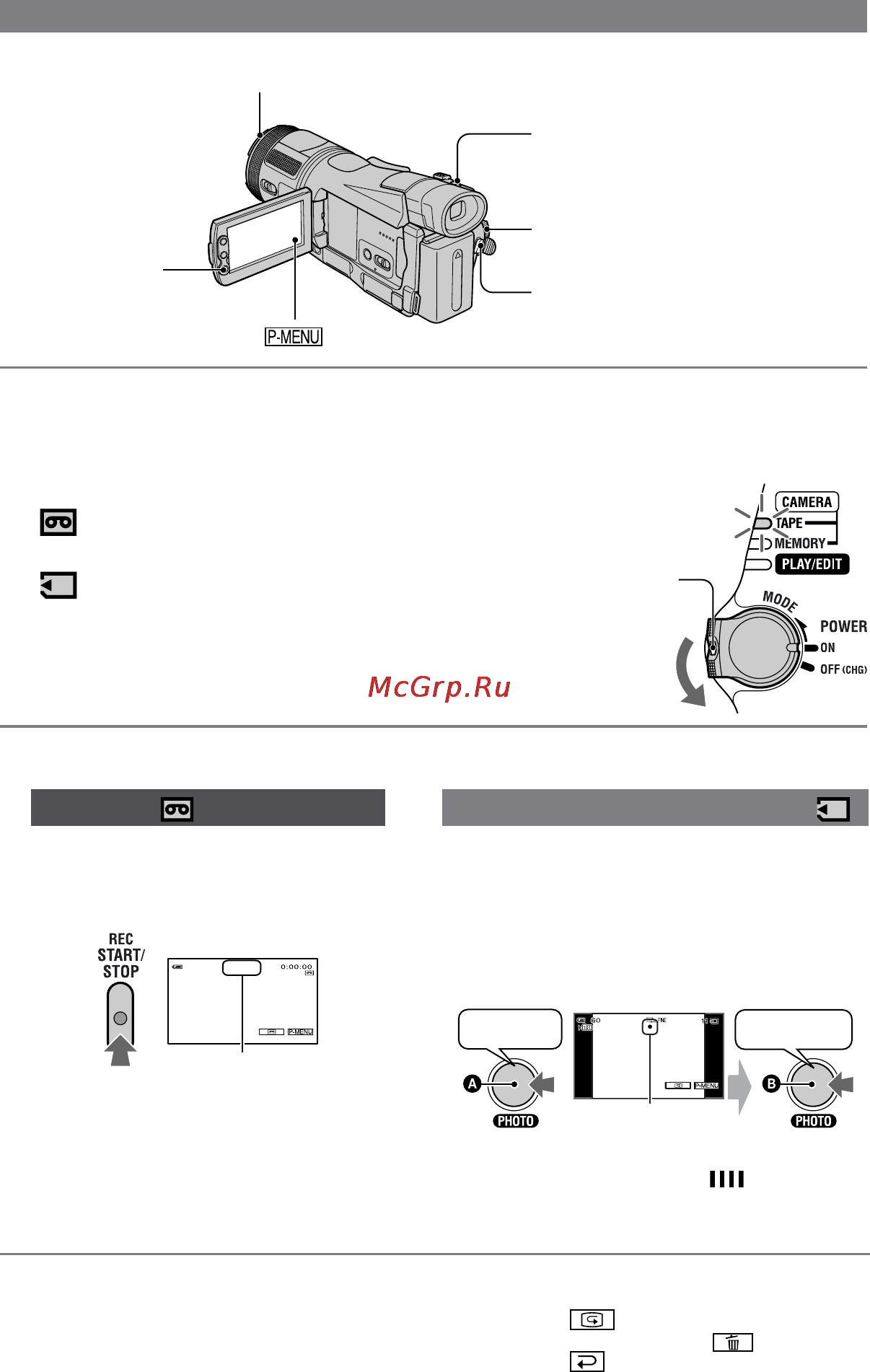 Sony HDR-HC1E [22/128] Съемка