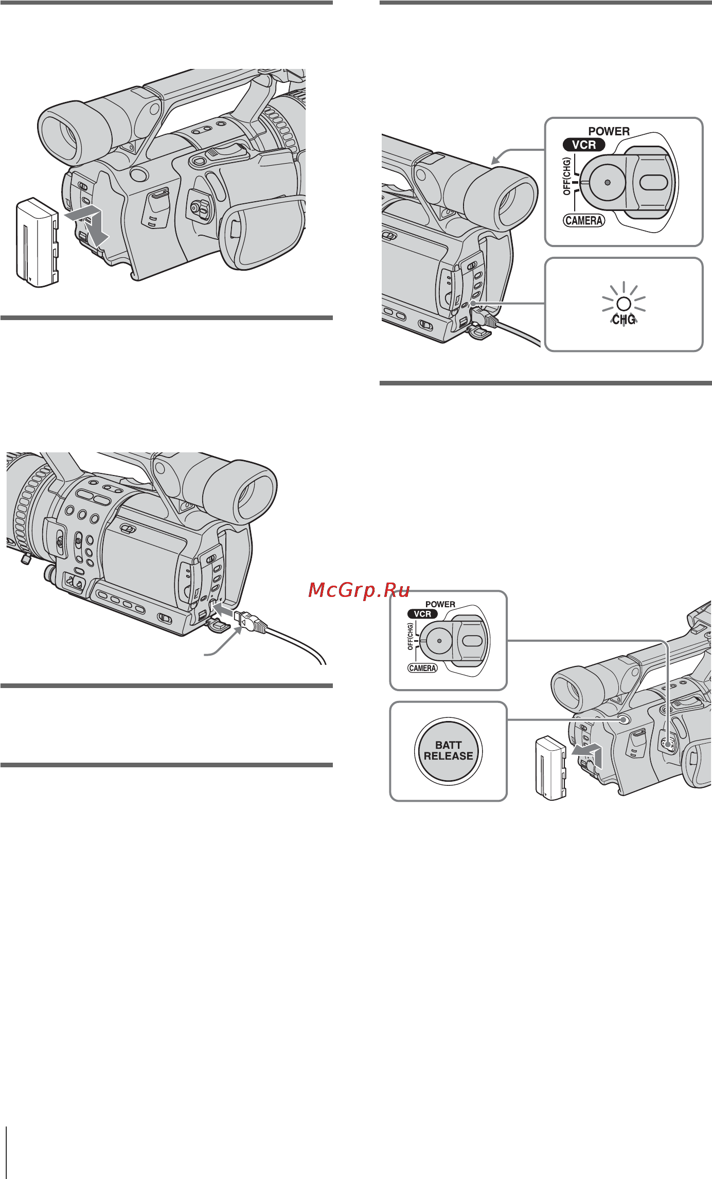 Sony HDR-FX1E [12/132] После зарядки батареи