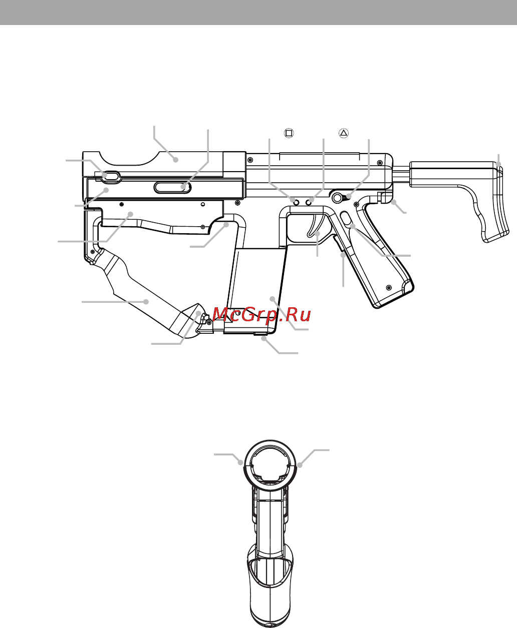 Sony CECHYA-ZRA1E (автомат) [2/6] Названия компонентов