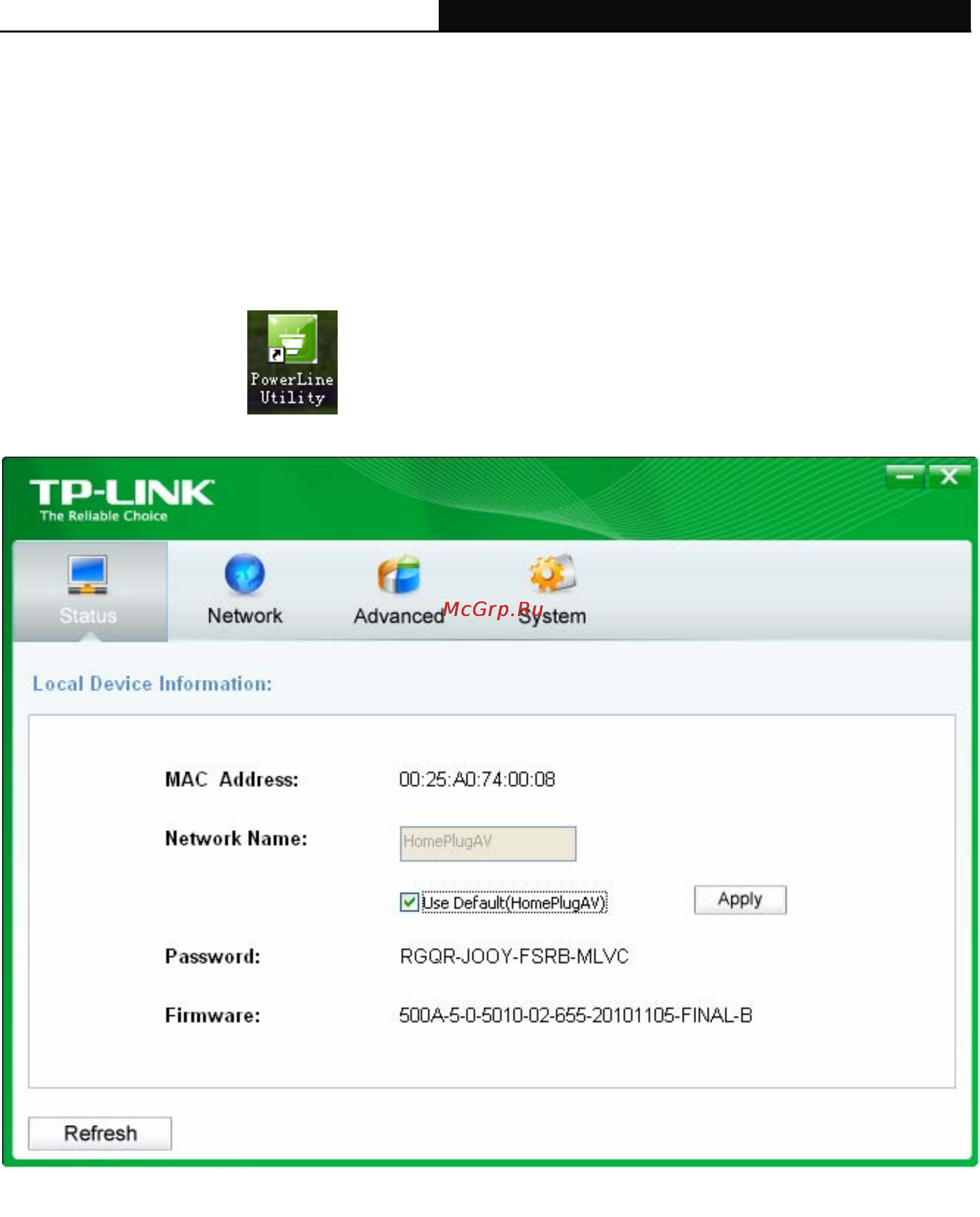 Tp-Link TL-PA551 [17/27] Chapter 4 using the management utility