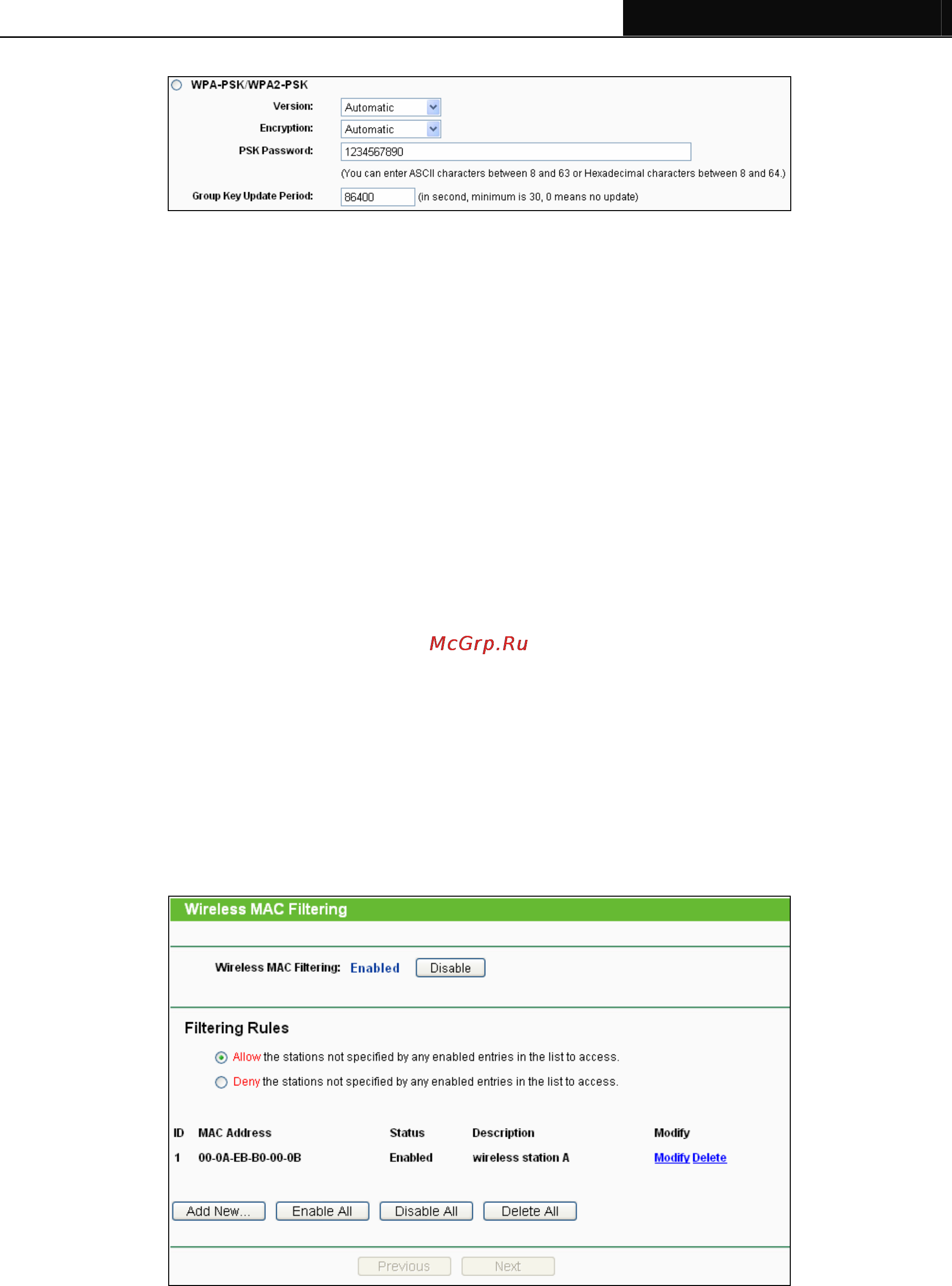 Tp-Link TL-WPA271 [30/51] Wireless mac filtering