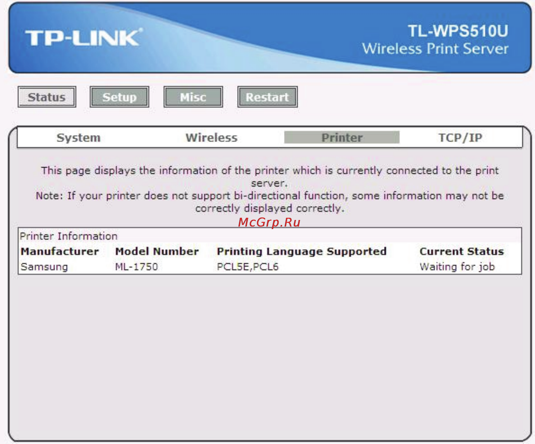 Tp-Link TL-WPS510U [32/51] Tcp ip status