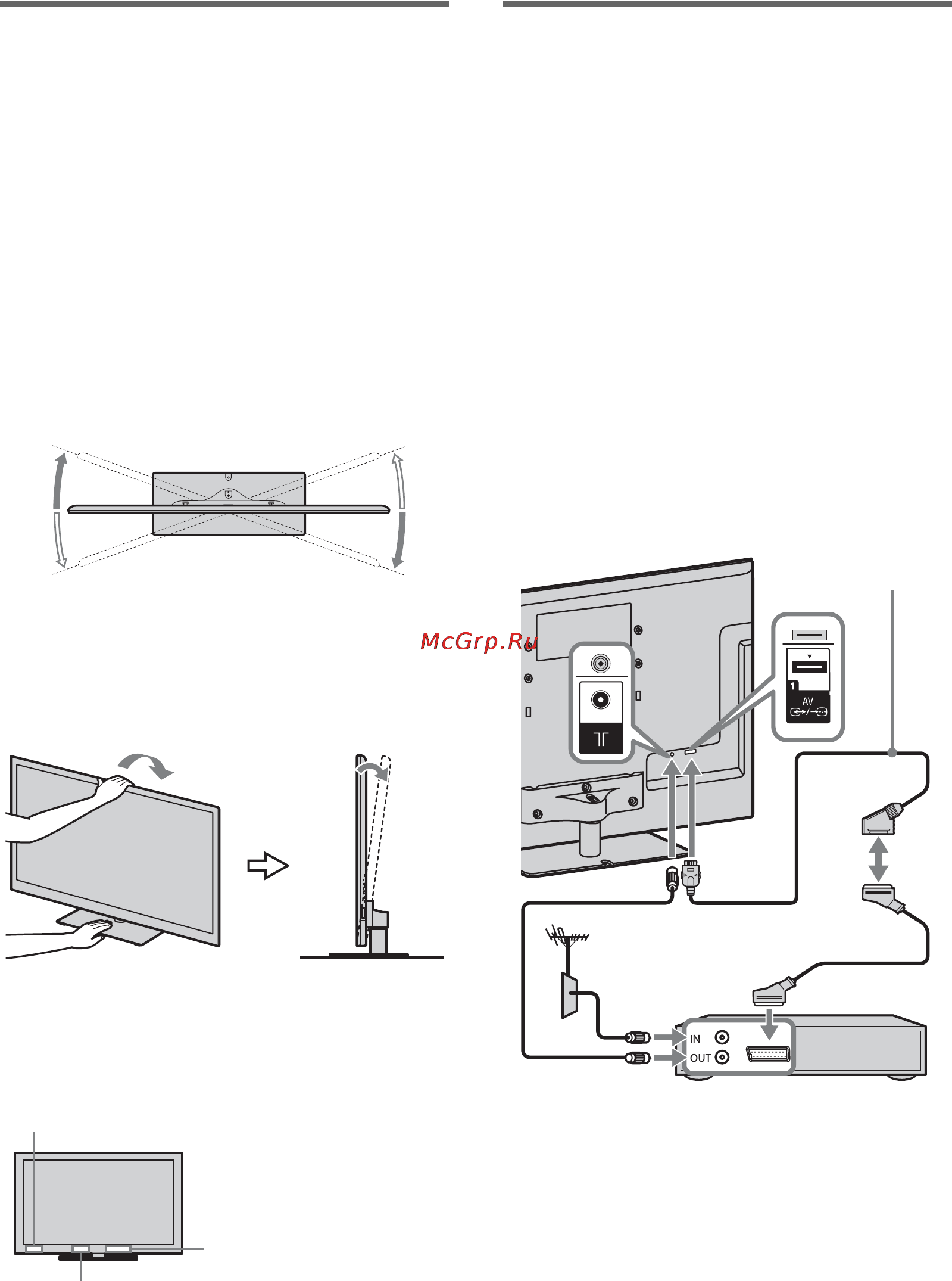 Sony KDL-55NX720 [10/36] Подключение антенны телеприставки видеозаписывающего устройства например dvd рекордера