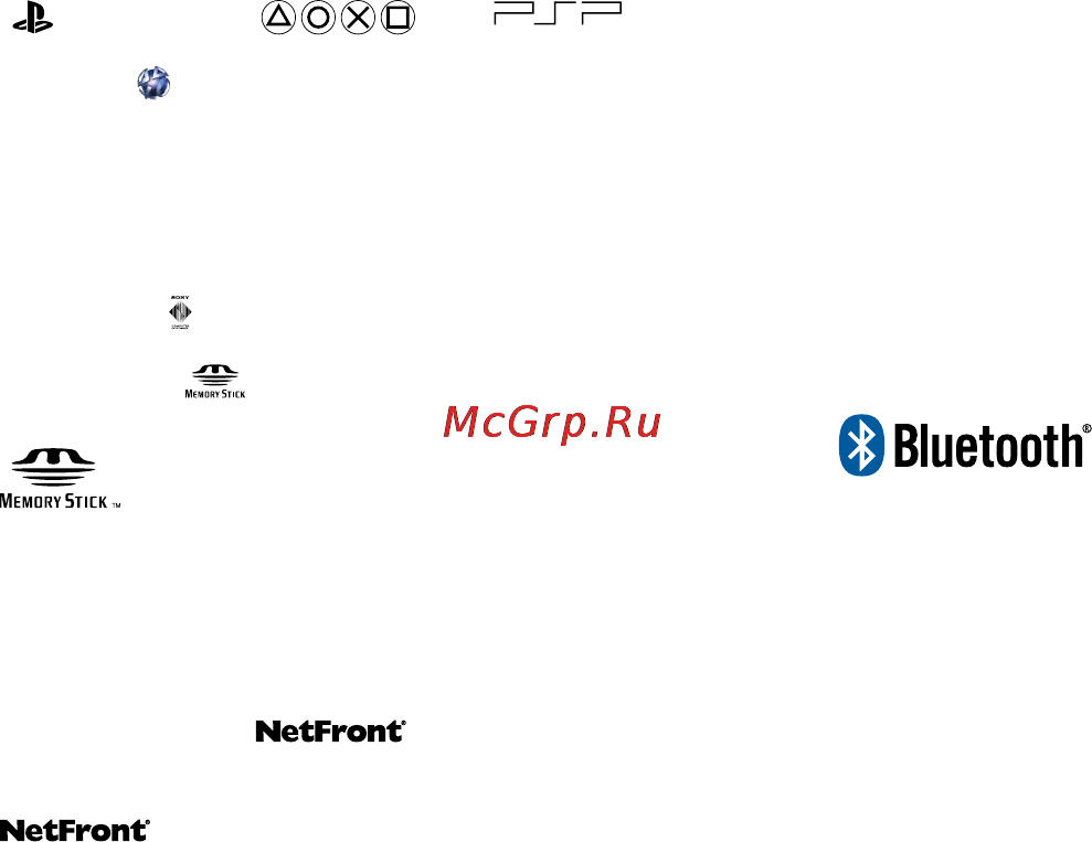Sony PSP-N1004 [56/119] Copyright and trademarks