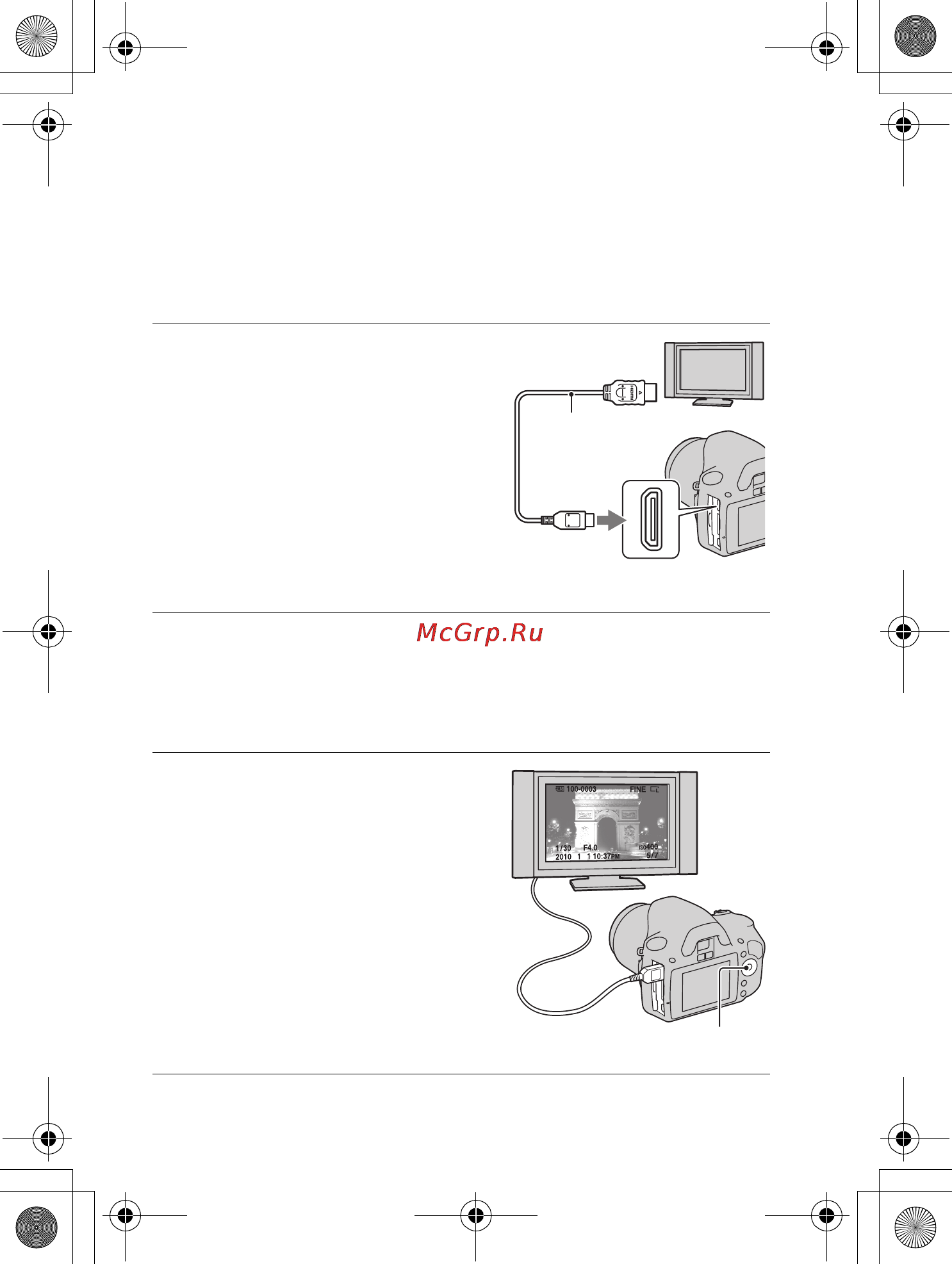 Sony DSLR-A290L 18-55 [120/190] Просмотр изображений на экране телевизора