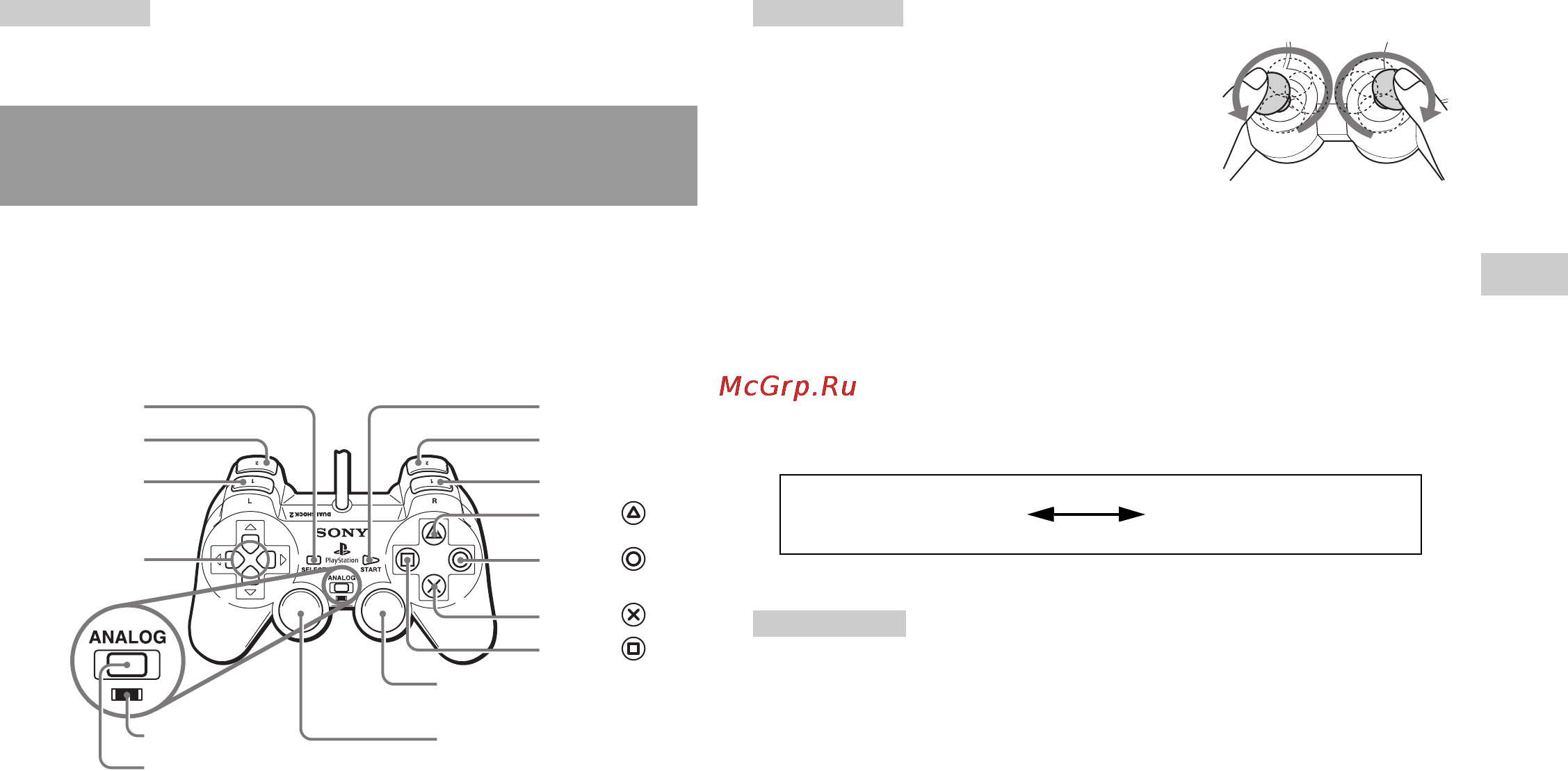 Sony SCPH-77008 [71/112] Использование аналогового контроллера dualshoc