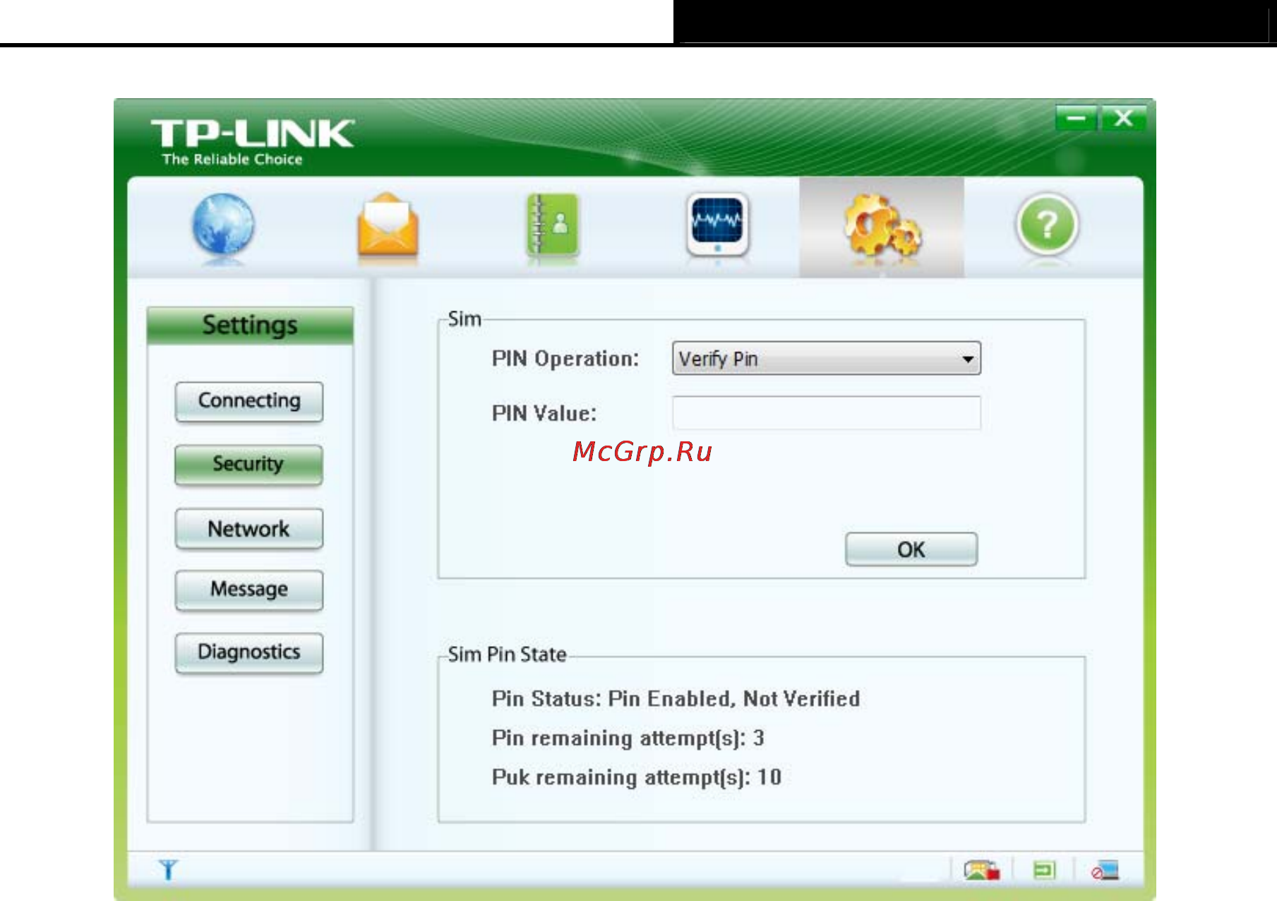 Tp-Link MA180 [33/39] Unblock the pin