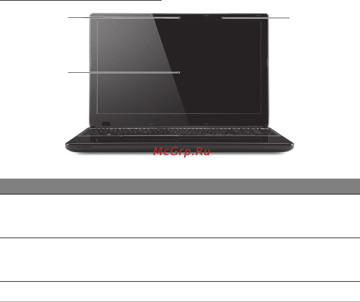 Packard Bell EasyNote TE69KB-45004G50Mnks [17/133] Значок элемент описание