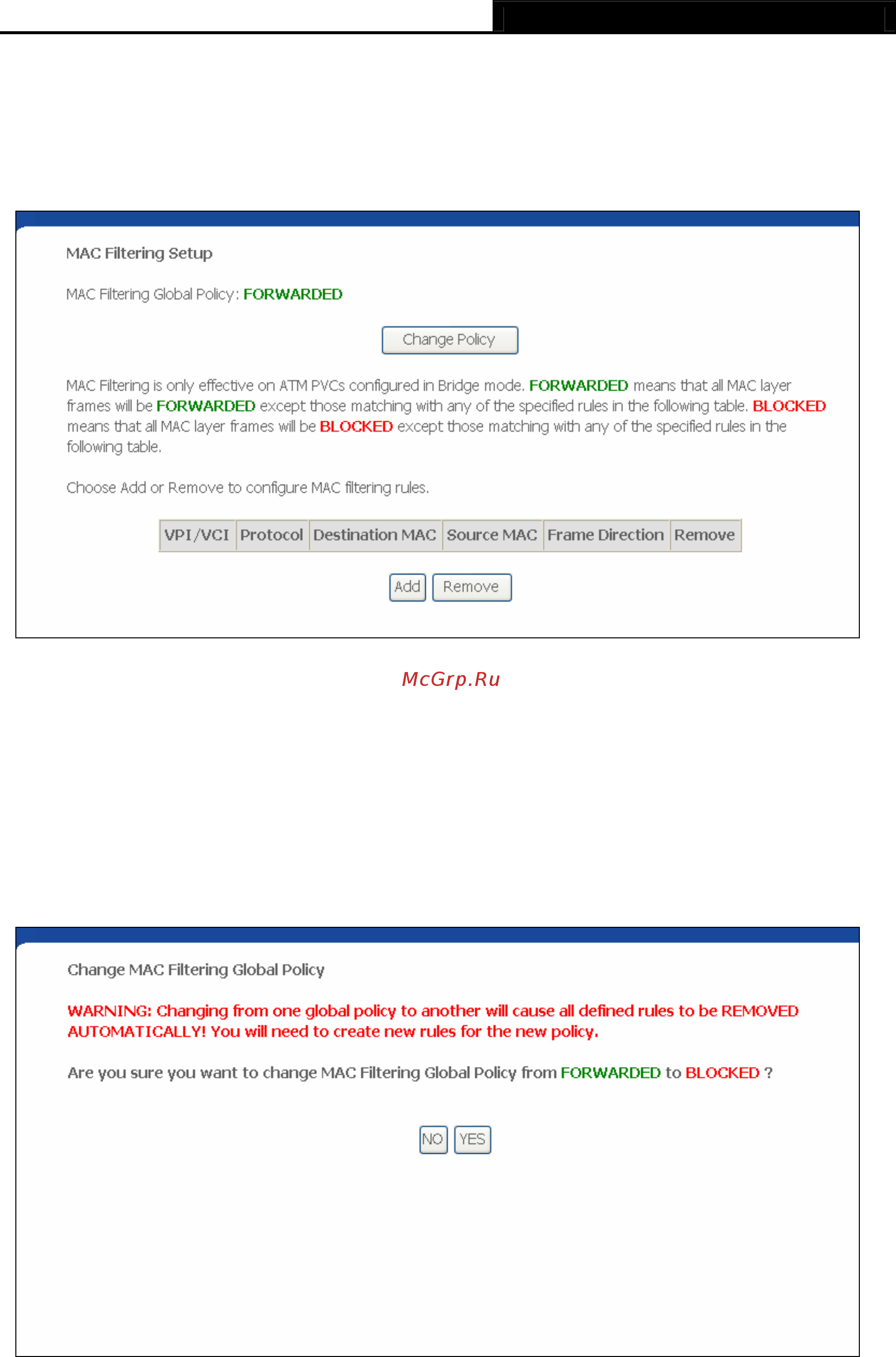 Tp-Link TD-8810 [56/80] Mac filtering
