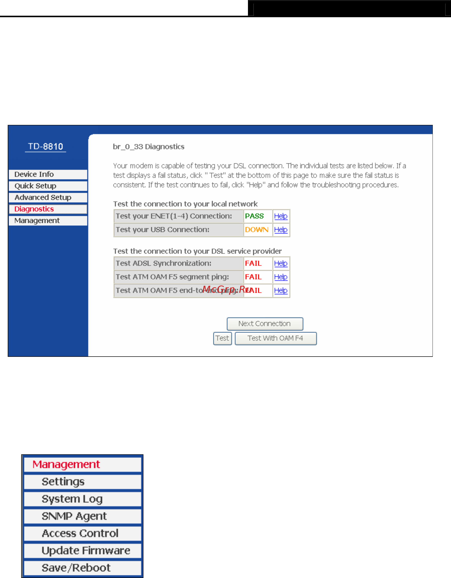 Tp-Link TD-8810 [65/80] Settings