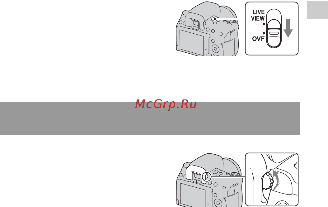 Sony DSLR-A580Y 18-55 + 55-200 [43/231] Переключение между жк монитором и видоискателем ovf