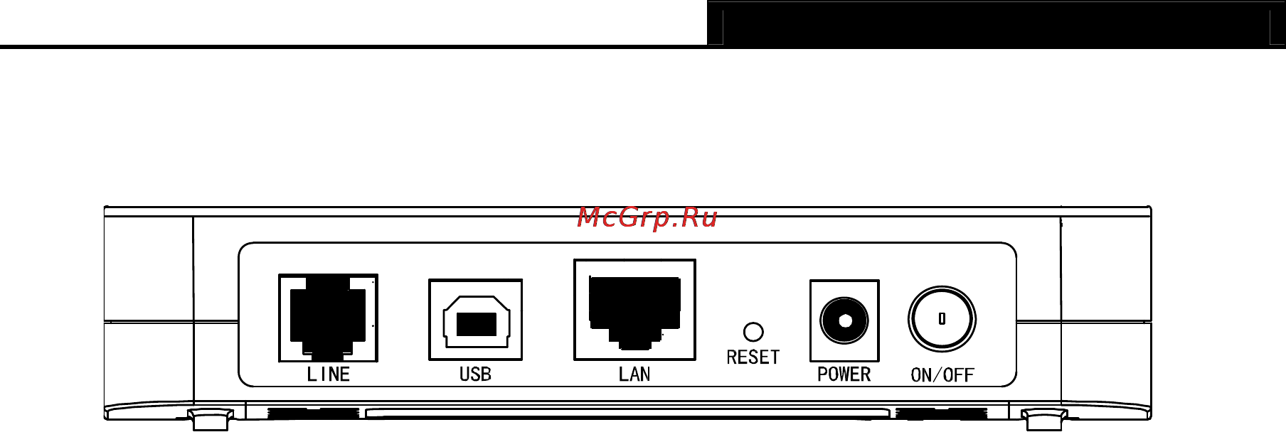 Tp-Link TD-8811 [11/78] Rear panel
