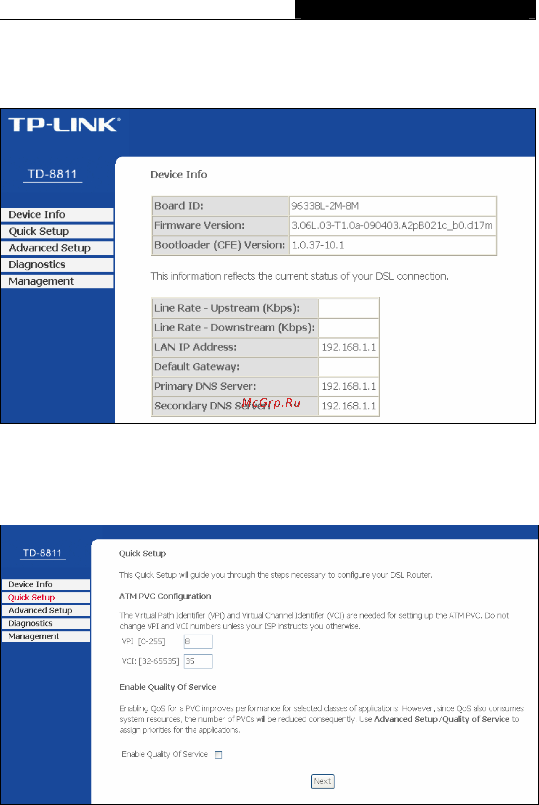 Tp-Link TD-8811 [18/78] Quick setup