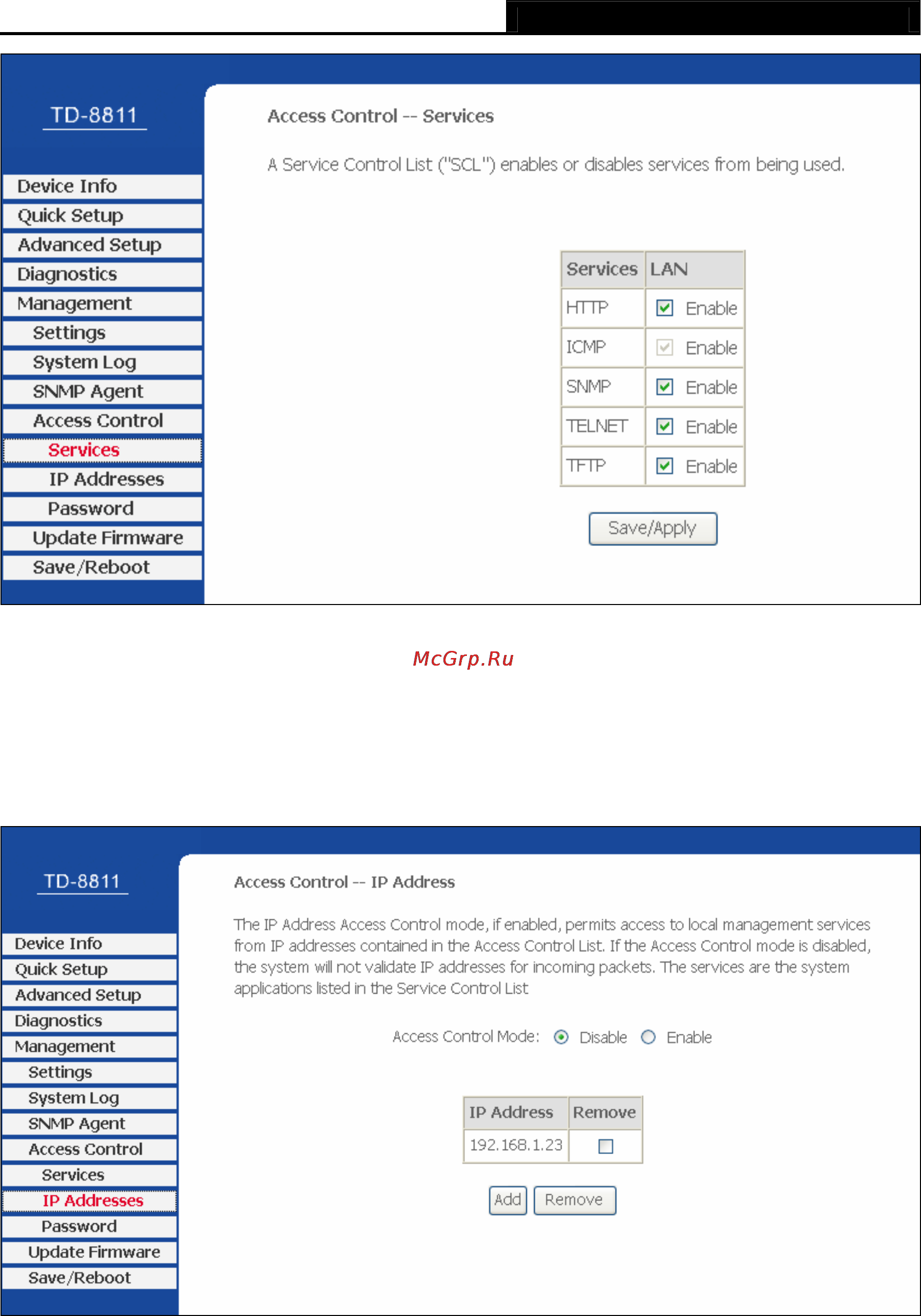 Tp-Link TD-8811 [69/78] Ip address
