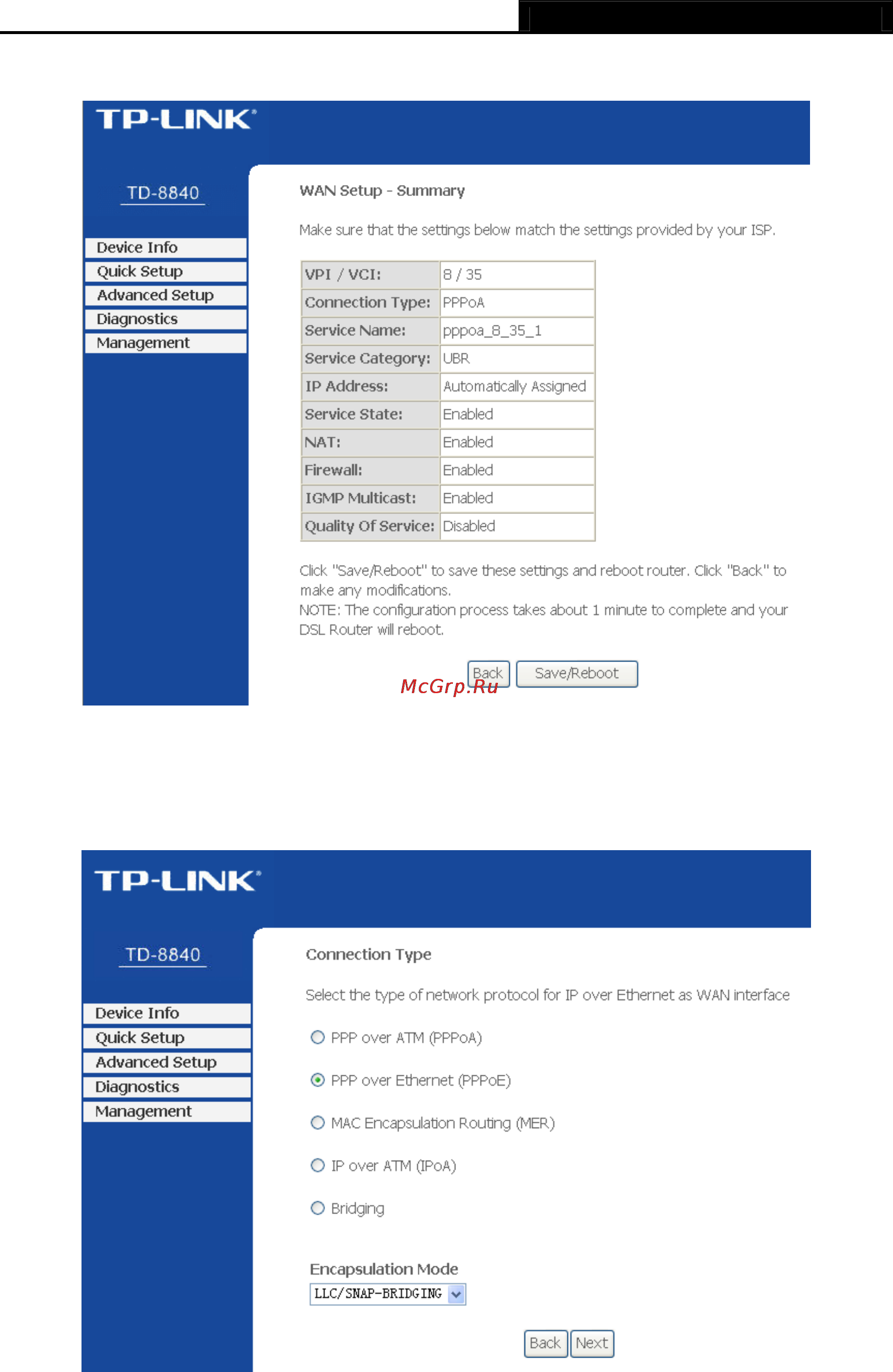 Tp-Link TD-8840 Инструкция по эксплуатации онлайн [21/63] 16797