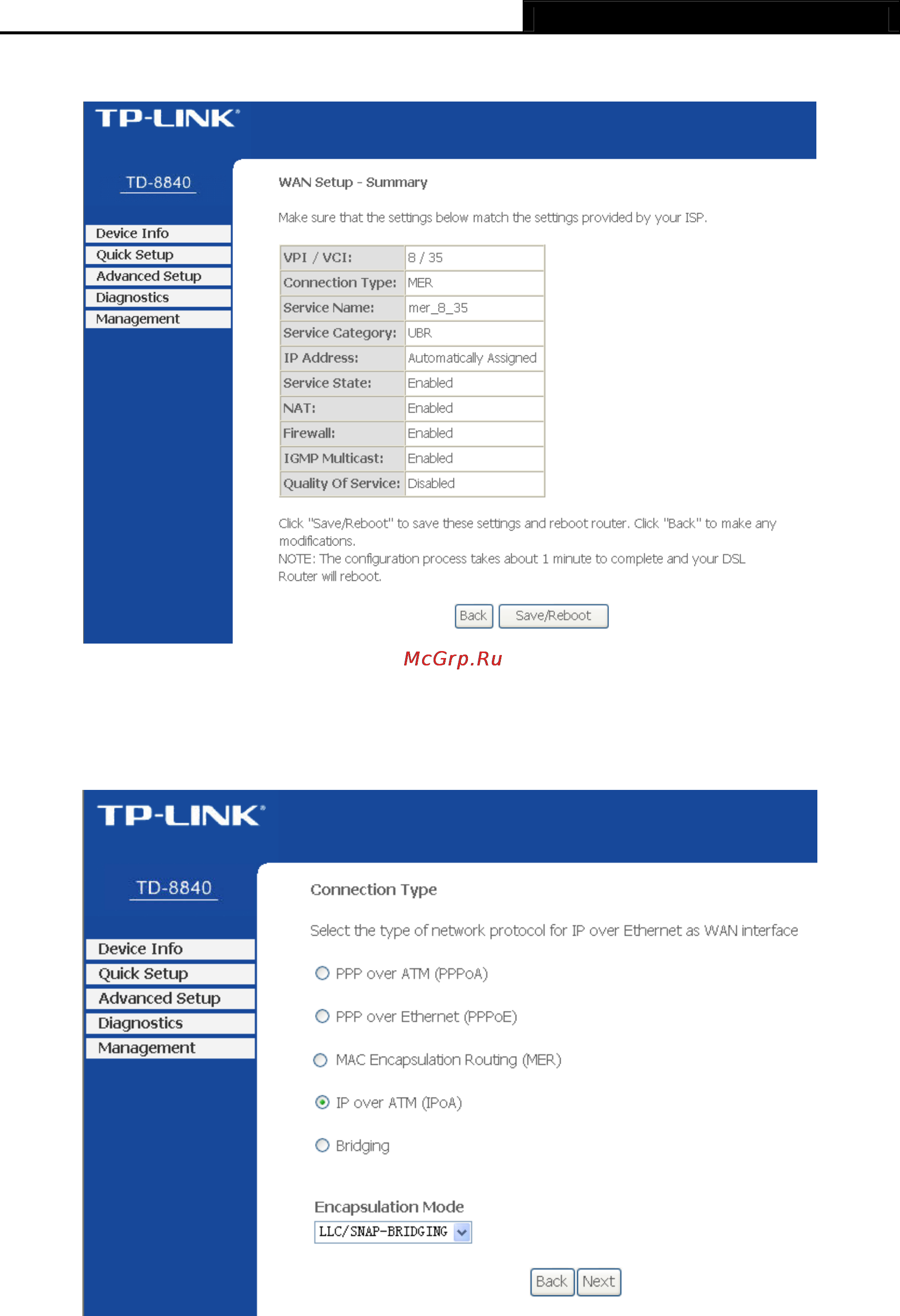 Tp-Link TD-8840 Инструкция по эксплуатации онлайн [24/63] 16797