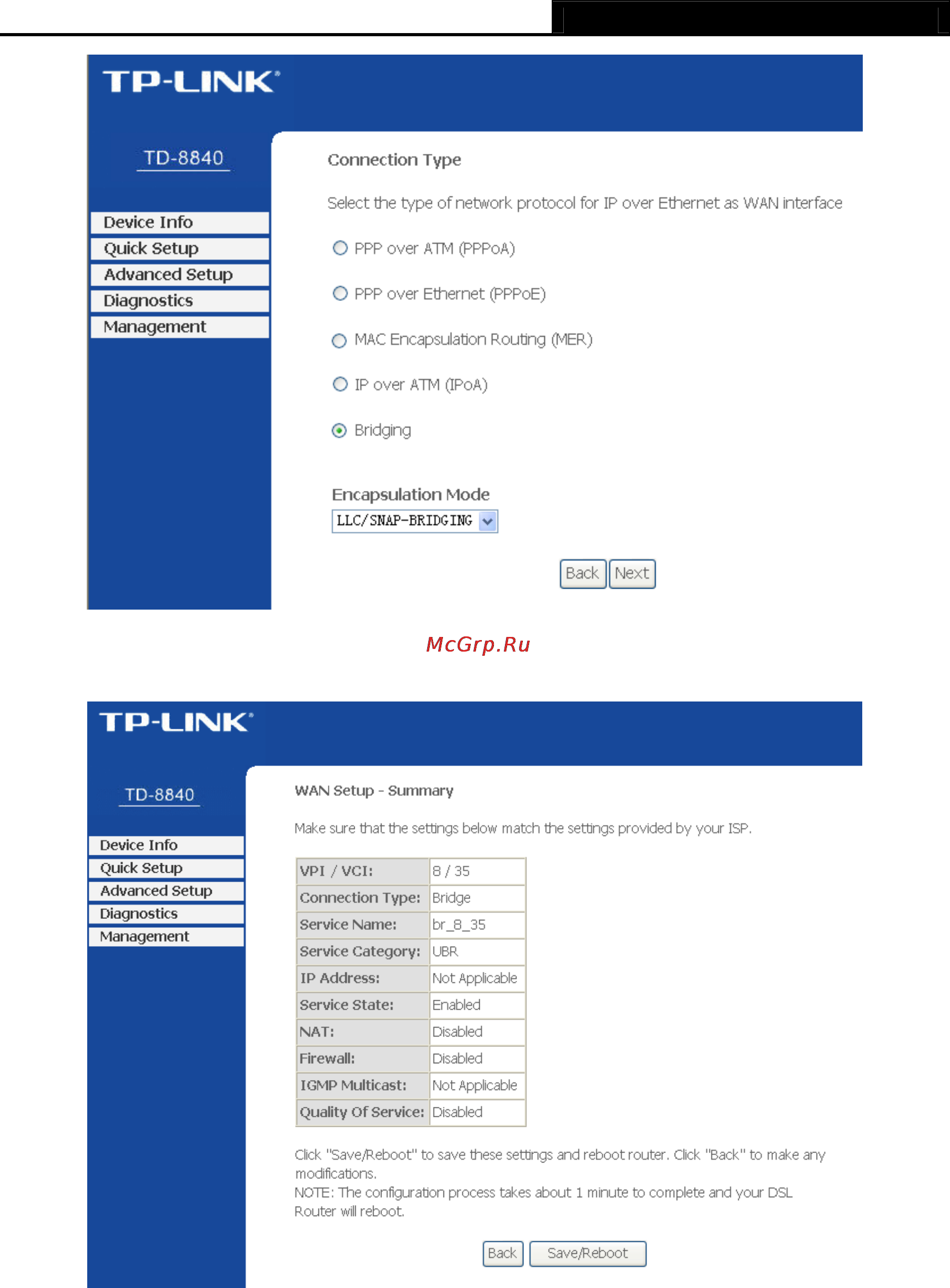 Tp-Link TD-8840 Инструкция по эксплуатации онлайн [26/63] 16797